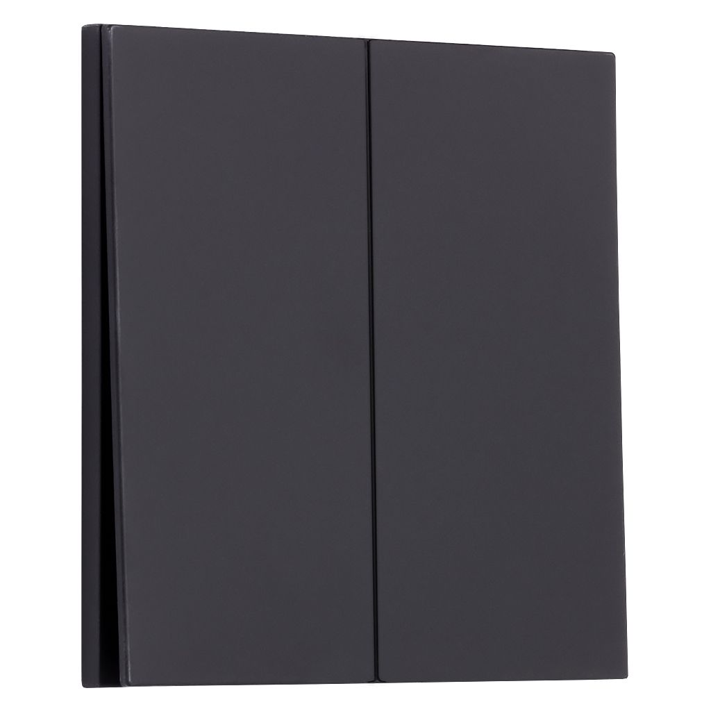 Выключатель 2-клавишный независимый 10А черный «Альтаир» (SBE-i11b-10-SW2-0)