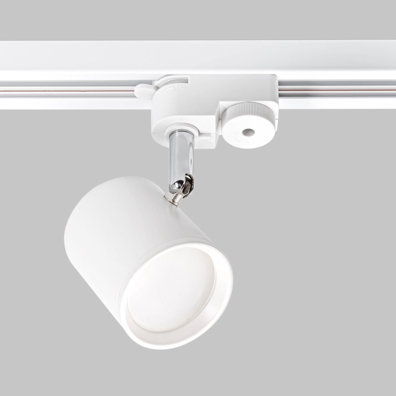 Светильник спот GU10 для трековой системы 1 фазный трек 220В, макс 50Вт, Белый IL.0010.0005