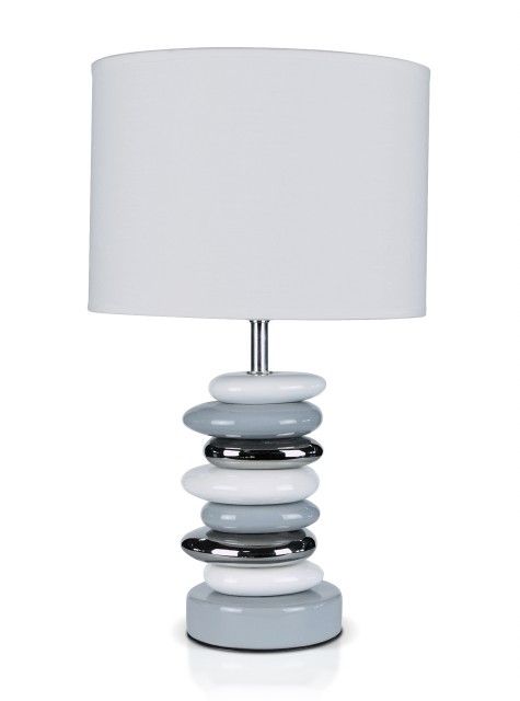 Д-JM2900 White+Sliver+Grey, размер: 250*250*435мм (4) светильник настольный