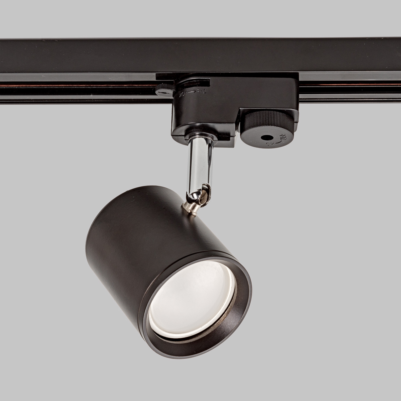 Светильник спот GU10 для трековой системы 1 фазный трек 220В, макс 50Вт, Черный IL.0010.2105