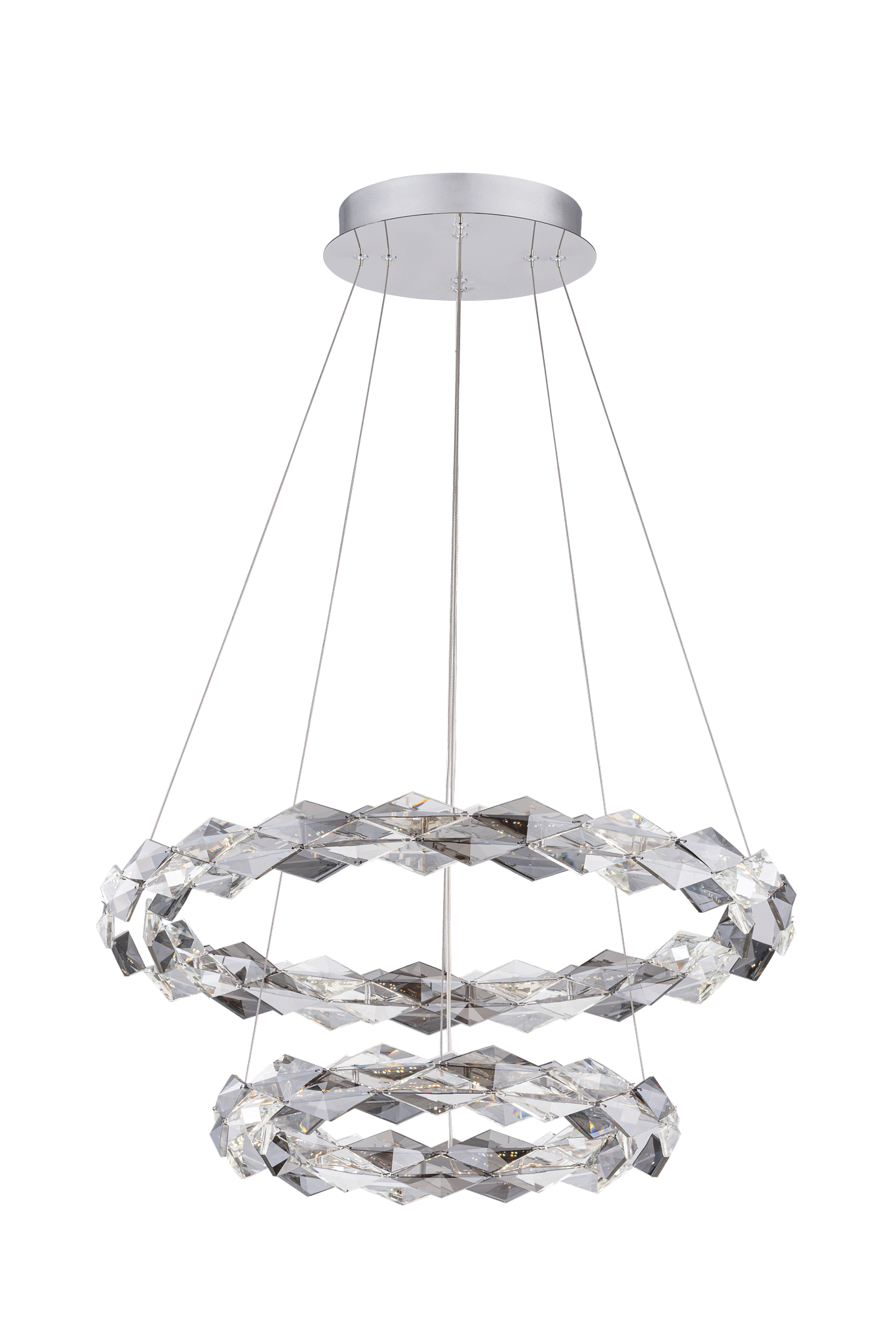 7278-6+4 CHROME+FINISH+CLEAR/SMOKY CRISTALL (1) Люстра NW