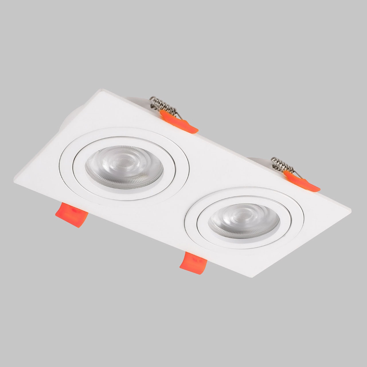 Светильник встраиваемый поворотный GU10 2x50W Белый IL.0029.0008-2-WH