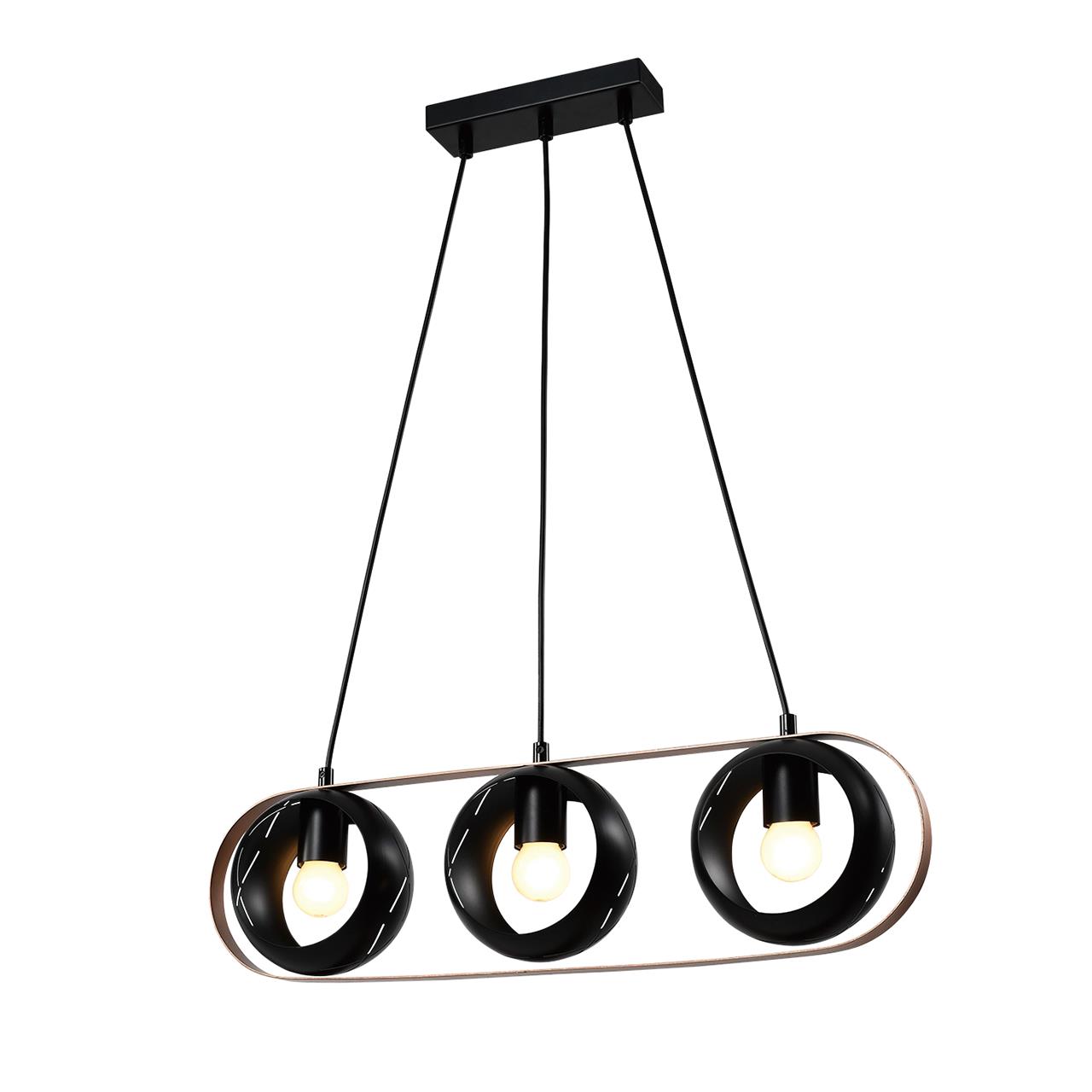 Подвесной светильник Rolf MD.21744-3-P-BK+CP