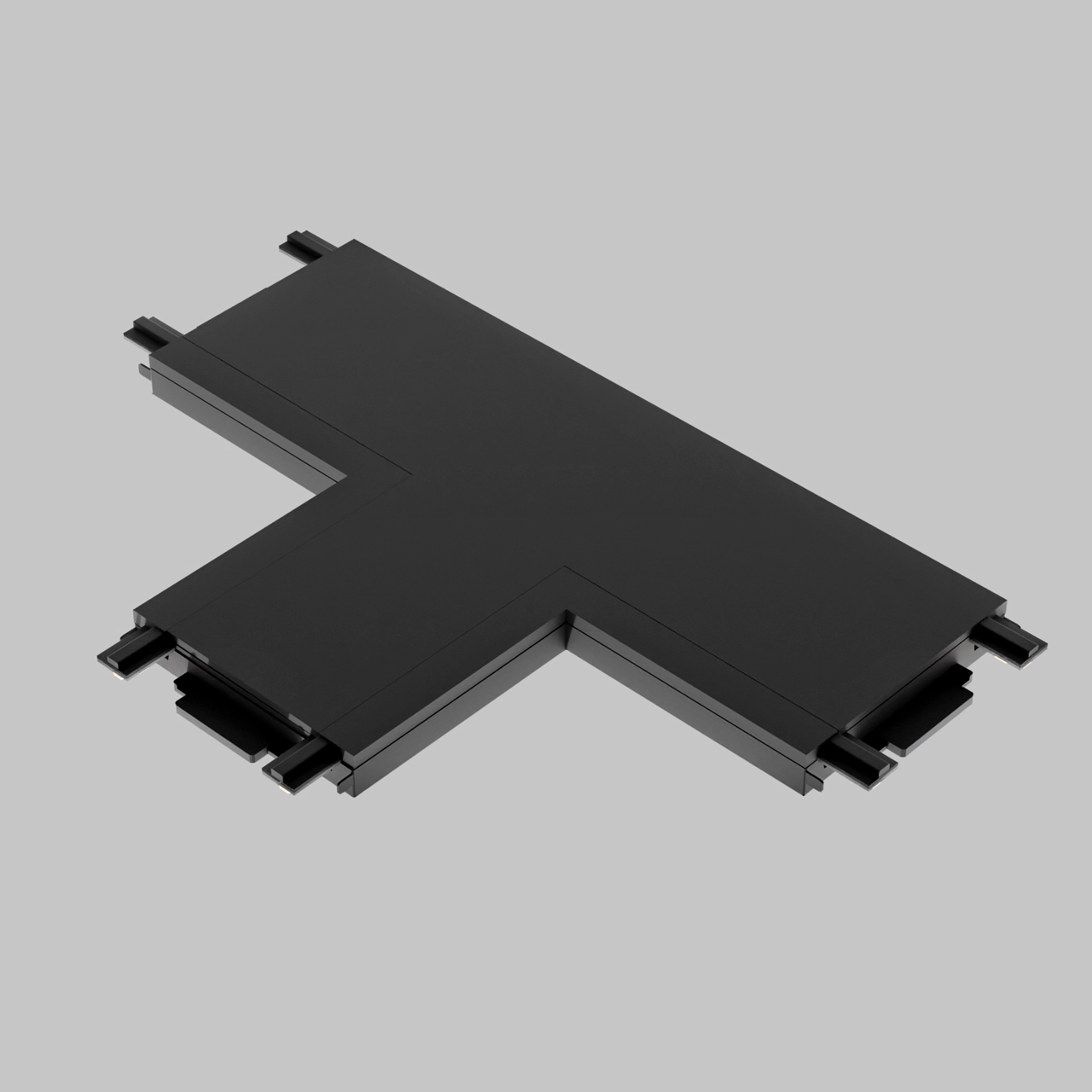 T - соединитель для ультратонкого магнитного шинопровода трековой системы UT25 48В, Черный IL.0007.3003 BK