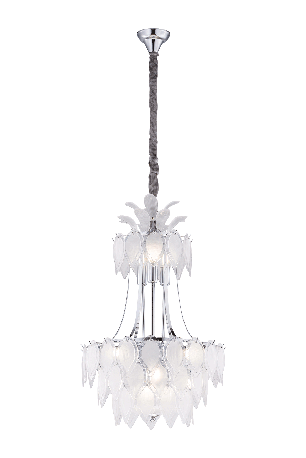 8775/12L-CR CHROME+WHITE (1) Люстра (NW)
