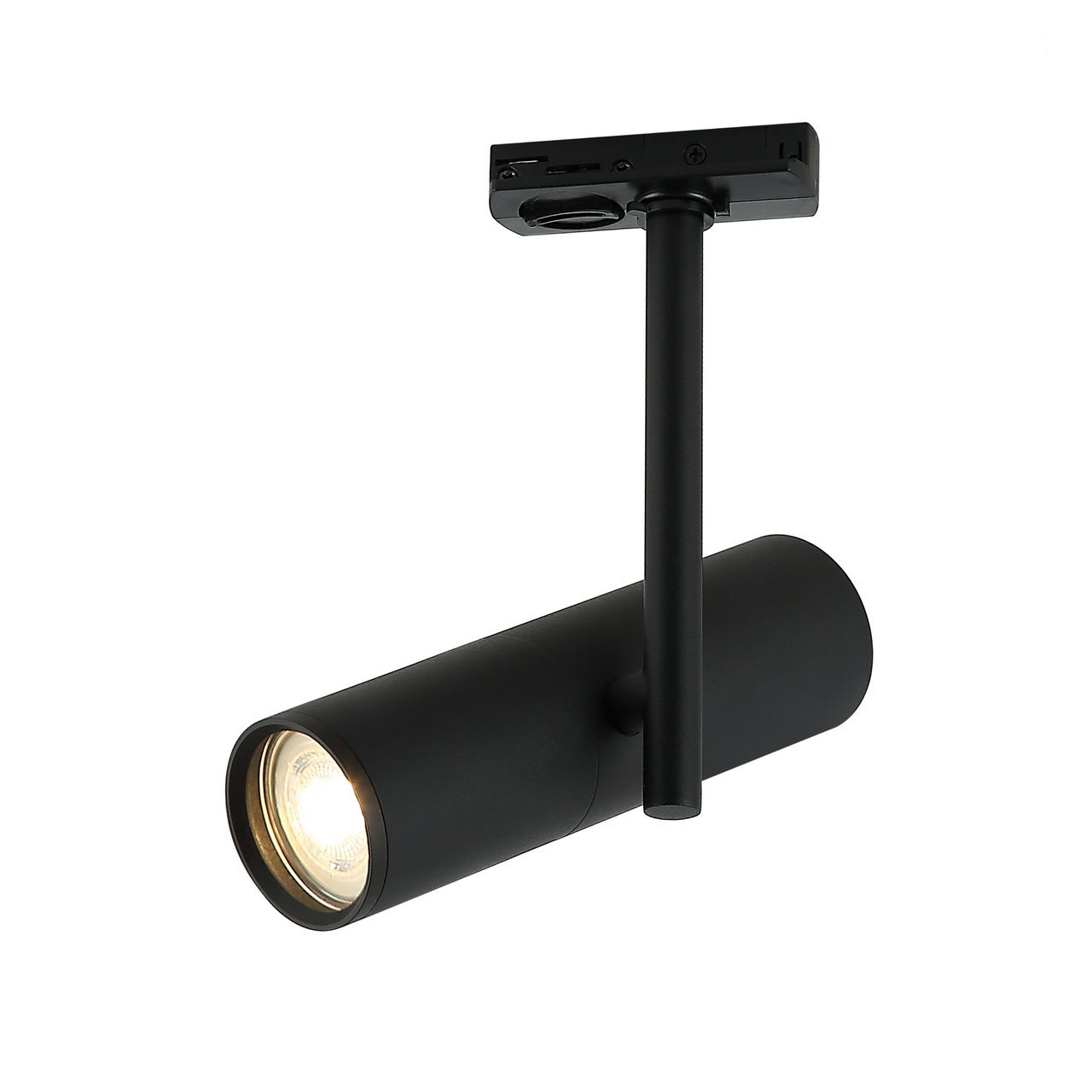 Светильник спот GU10 для трековой системы 1 фазный трек 220В, макс 50Вт, Черный IL.0010.0012 BK