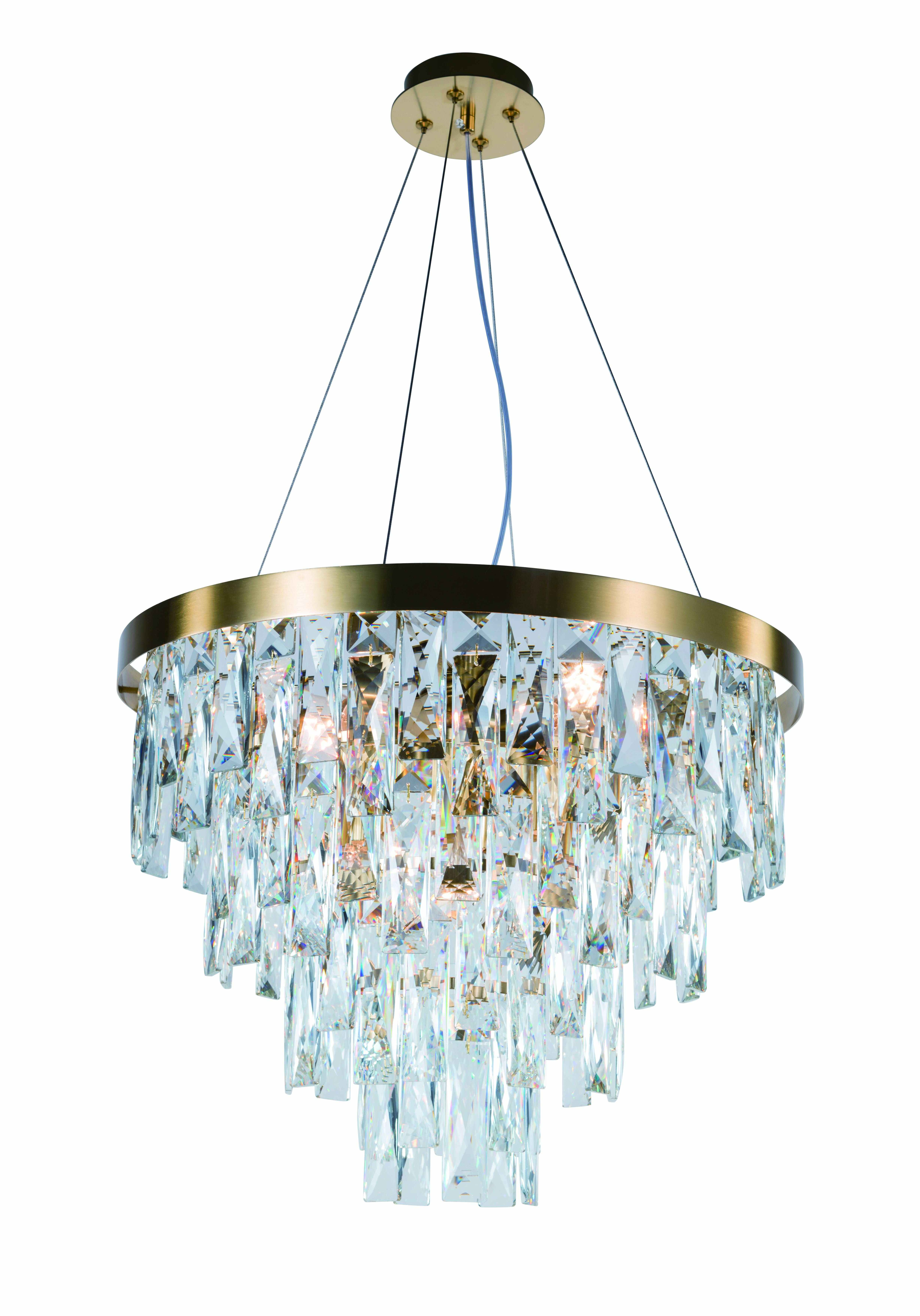 5729P/8A PLATING BRASS+CLEAR (1) Люстра NW