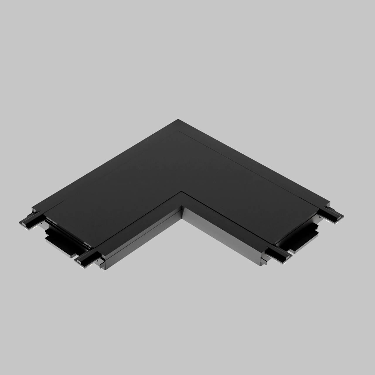 L - соединитель для ультратонкого магнитного шинопровода трековой системы UT25 48В, Черный IL.0007.3001 BK