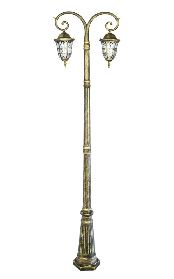 КХ-A566 SBG (1) фонарь напольный (бронза) [01105408]