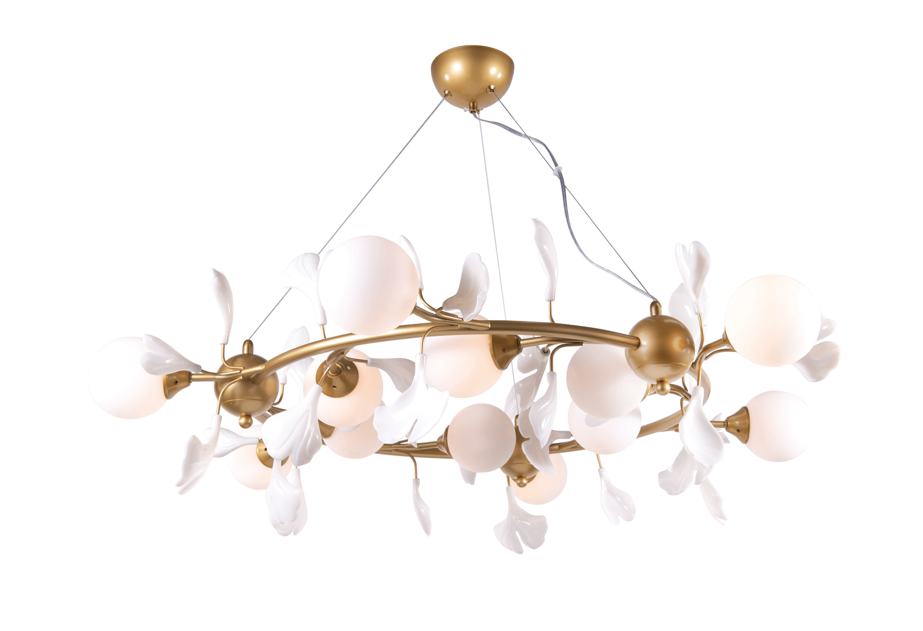 2661A/12 SPRAY PAINT BRASS+WHITE (1) Люстра NW