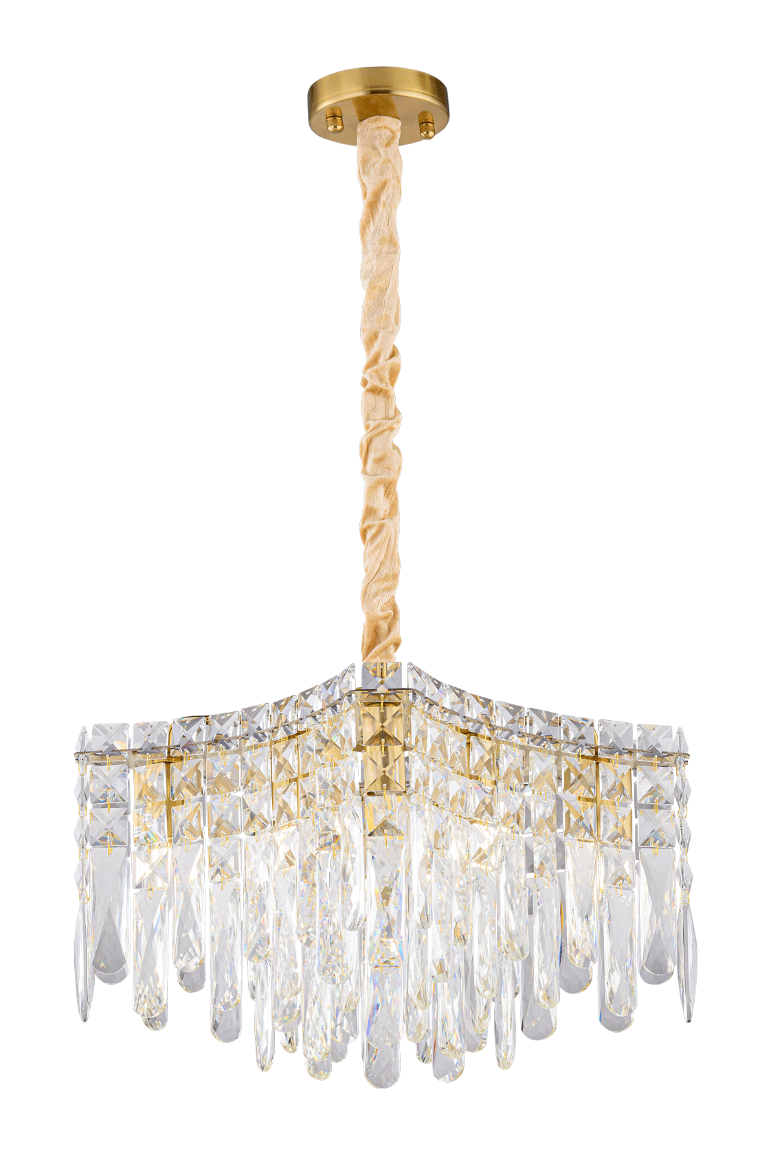 5611P/8A PLATING BRASS+CLEAR (1) Люстра NW
