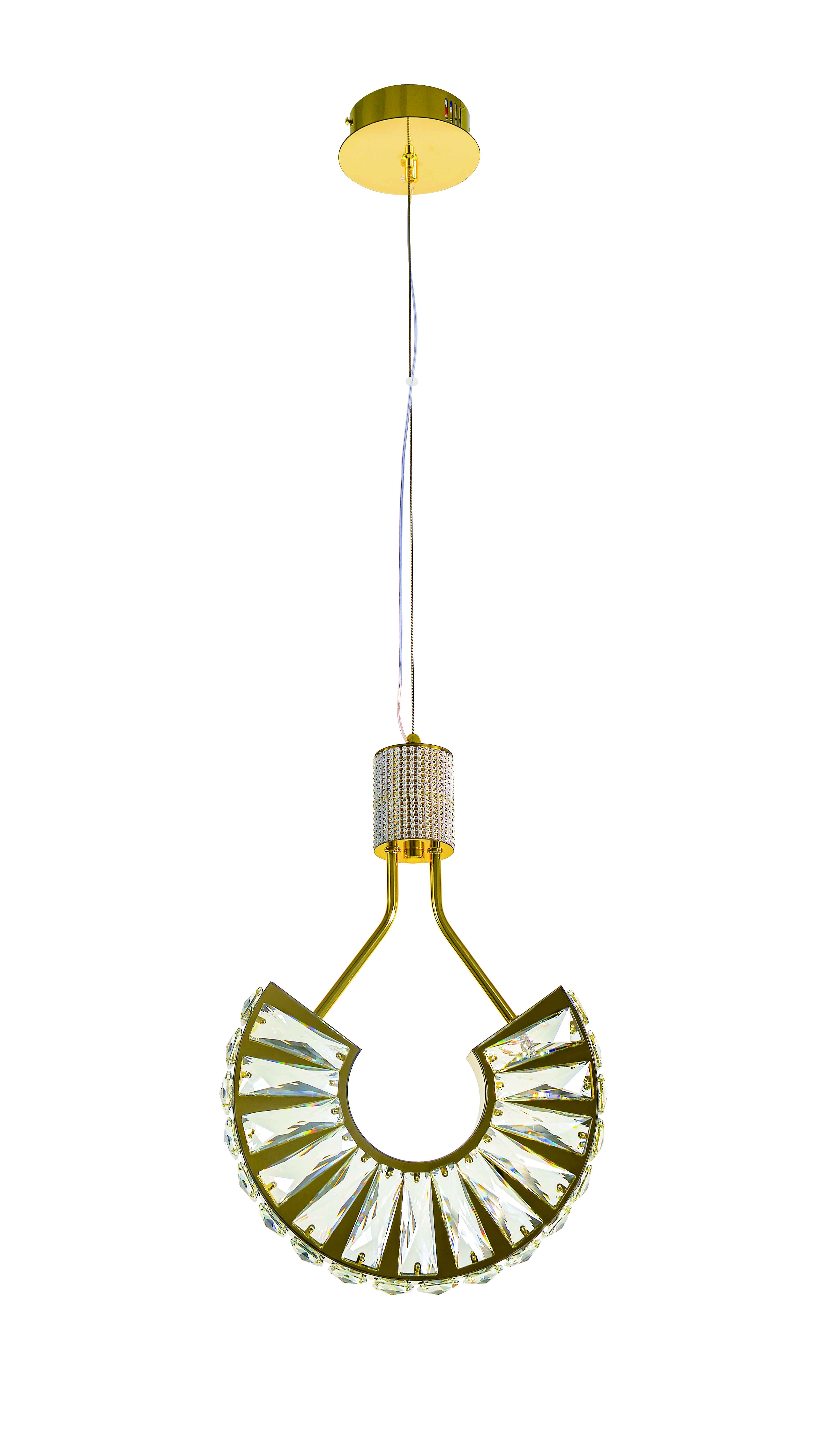 6019E/10W GOLD+CLEAR (1) Люстра NW