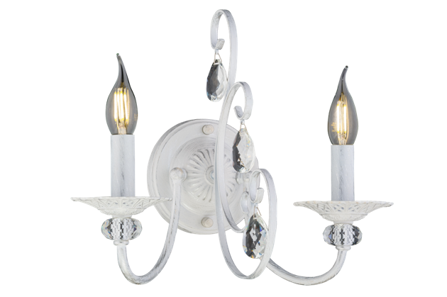 B1017/2W WH+SIL (1/10) Бра NW #