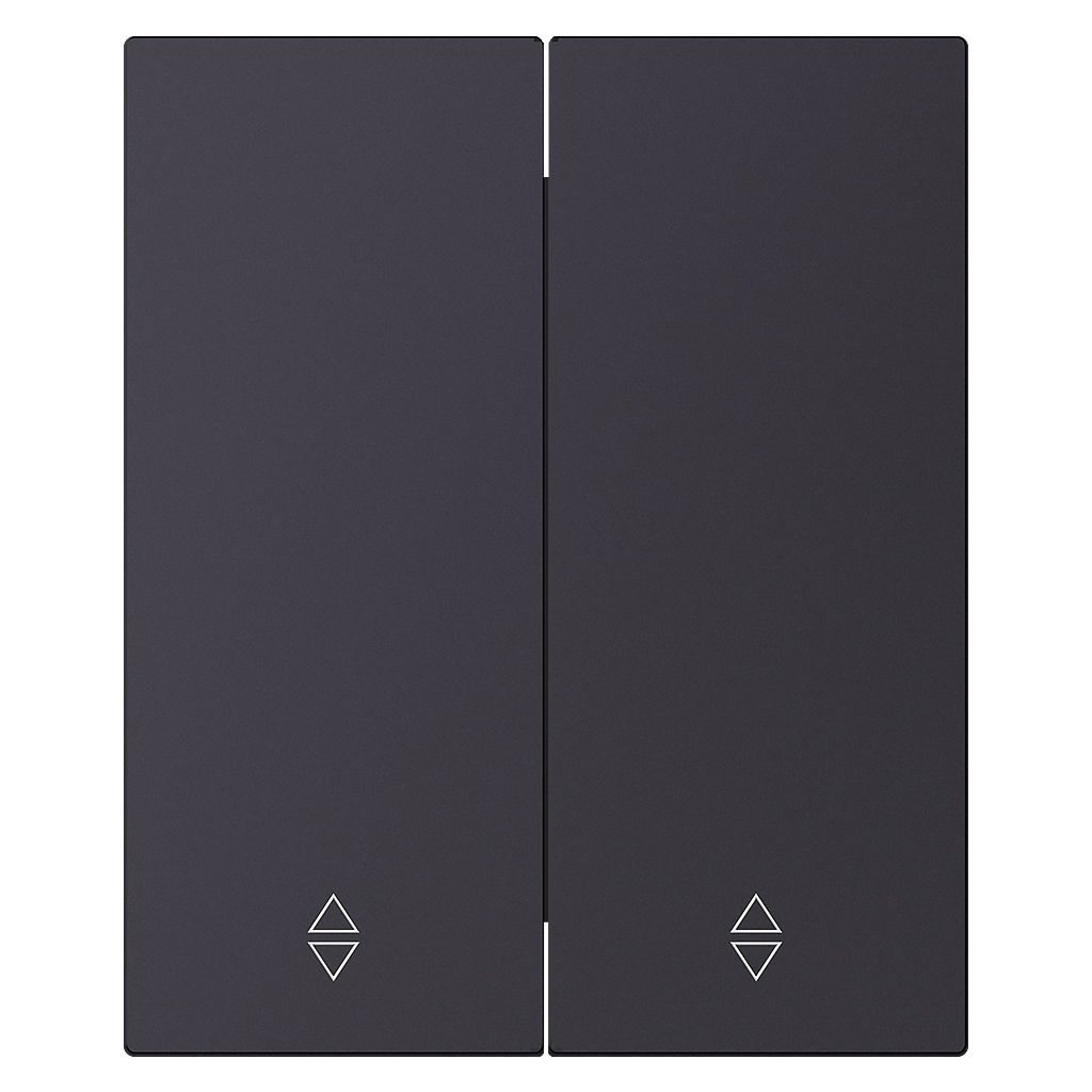 Выключатель проходной 2-клавишный модульный 10А черный акрил «Альтаир» (SBE-m11ba-10-SW22-0)