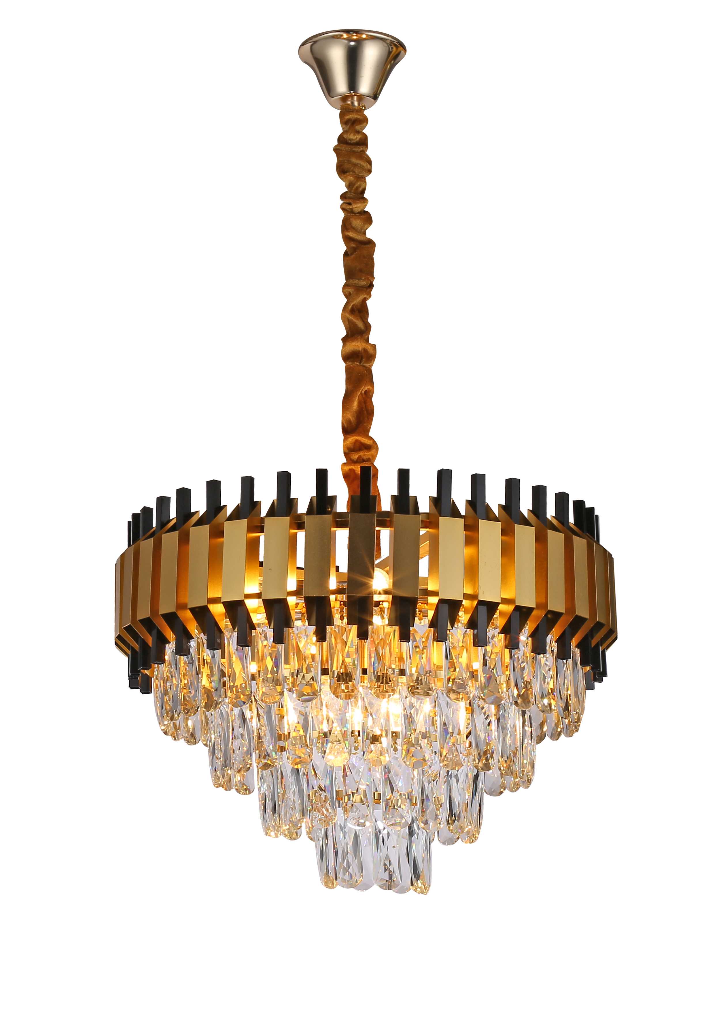 26021/6+3 BLACK+GOLD (1) Люстра (RL) #