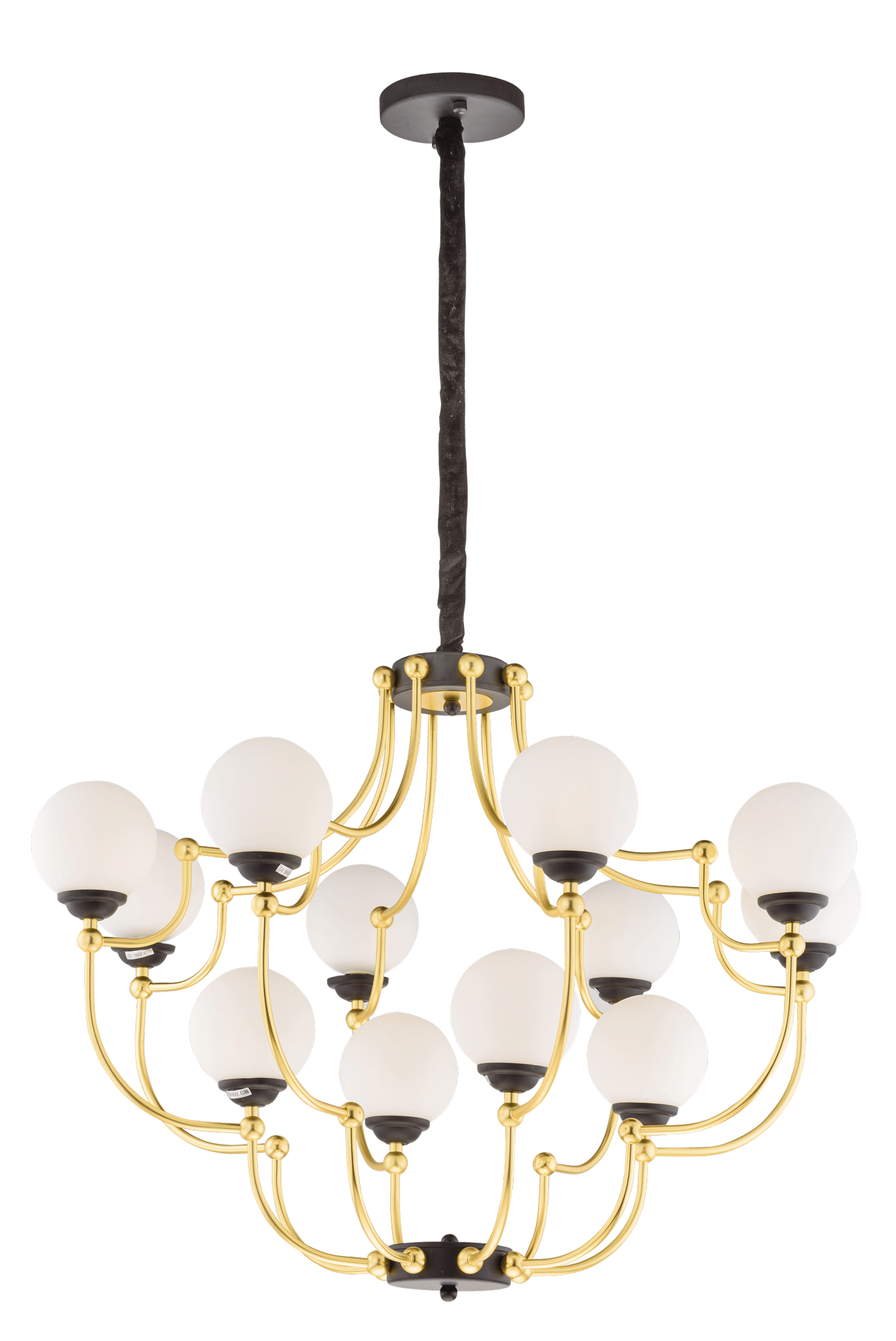 81822/8+4 BLACK+IMITATED GOLD (1) Люстра NW #