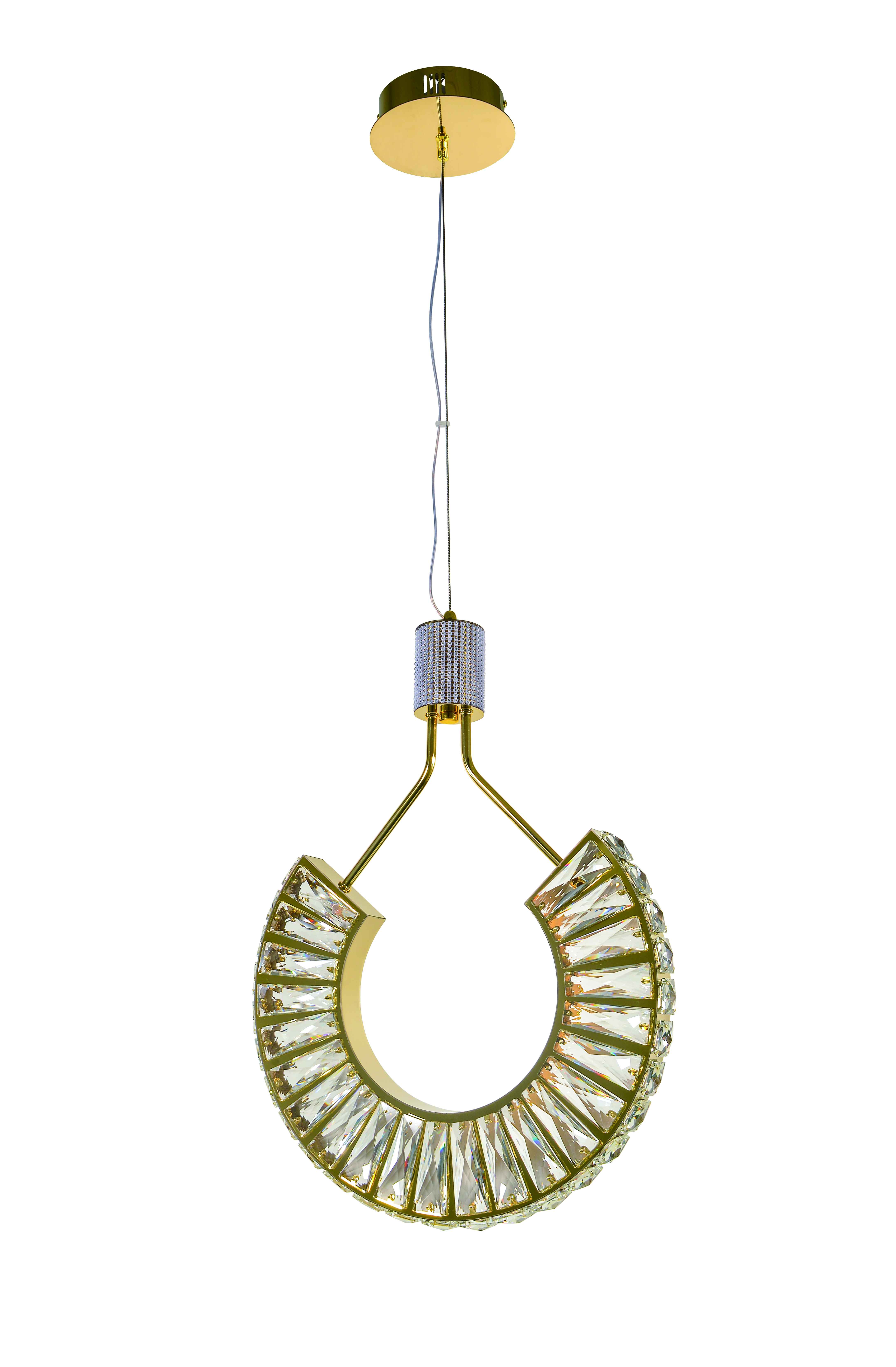 6019E/20W GOLD+CLEAR (1) Люстра NW