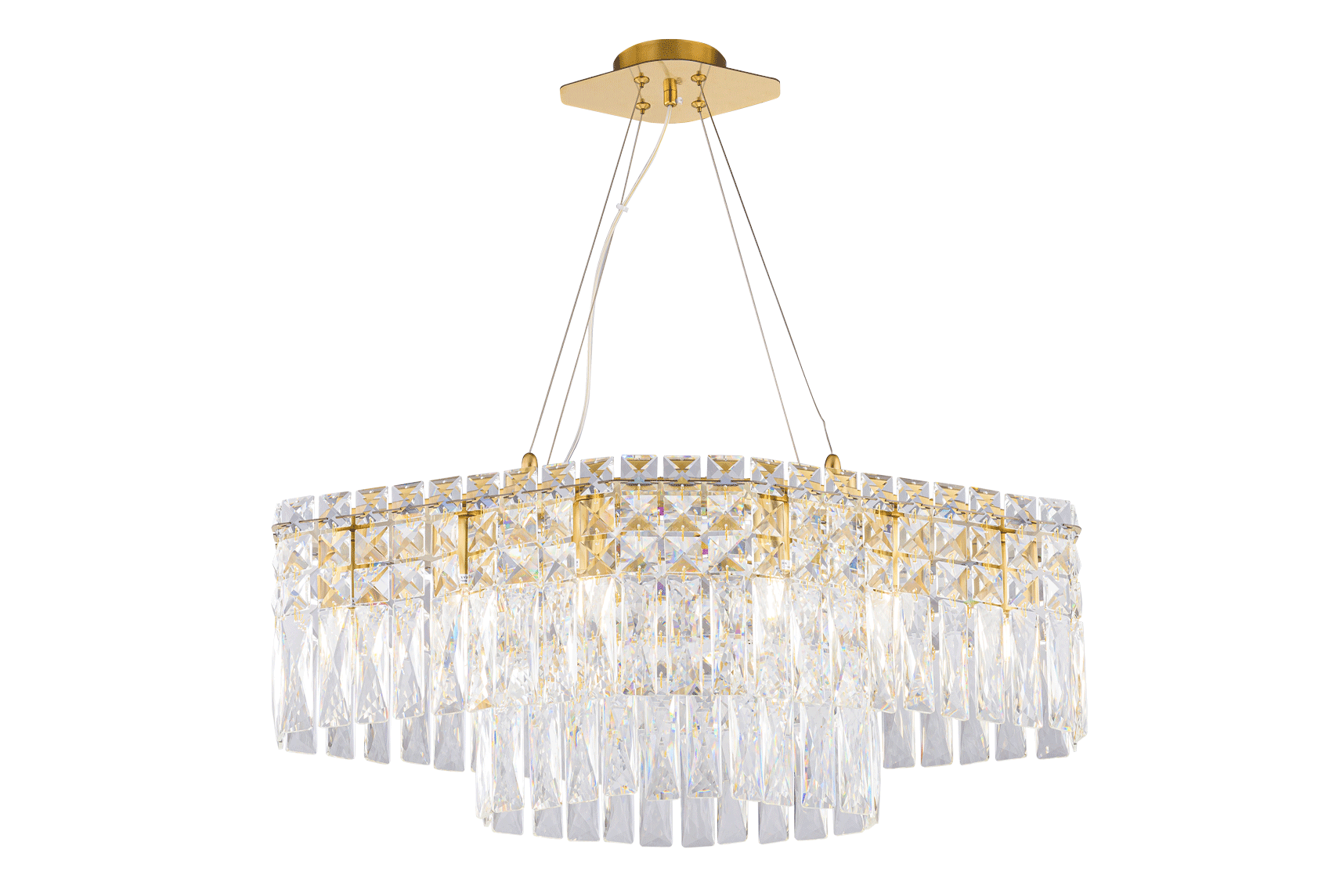 5638P/10A PLATING BRASS+CLEAR (1) Люстра NW