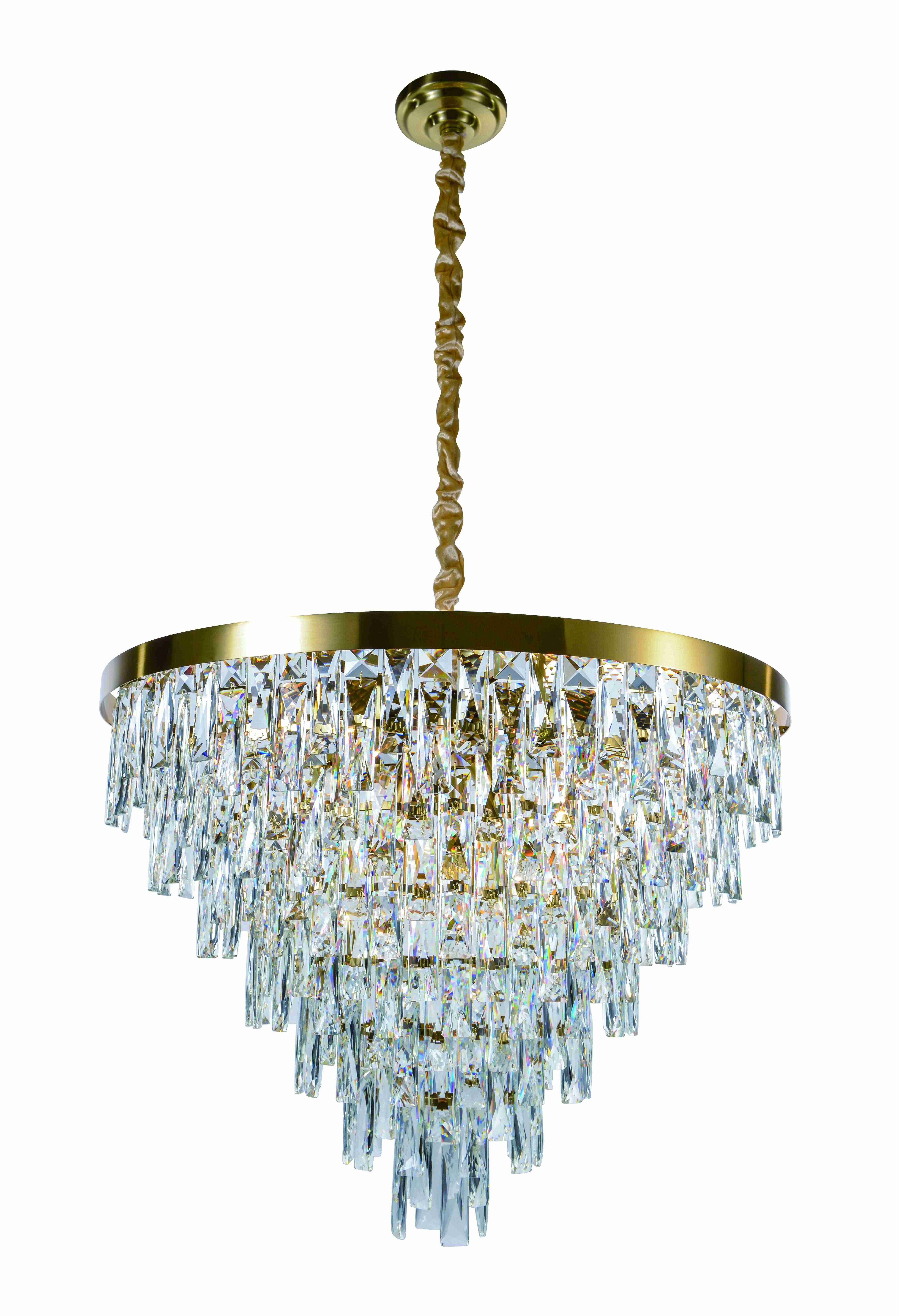 5729P/18A PLATING BRASS+CLEAR (1) Люстра (в 2-х коробках) NW #