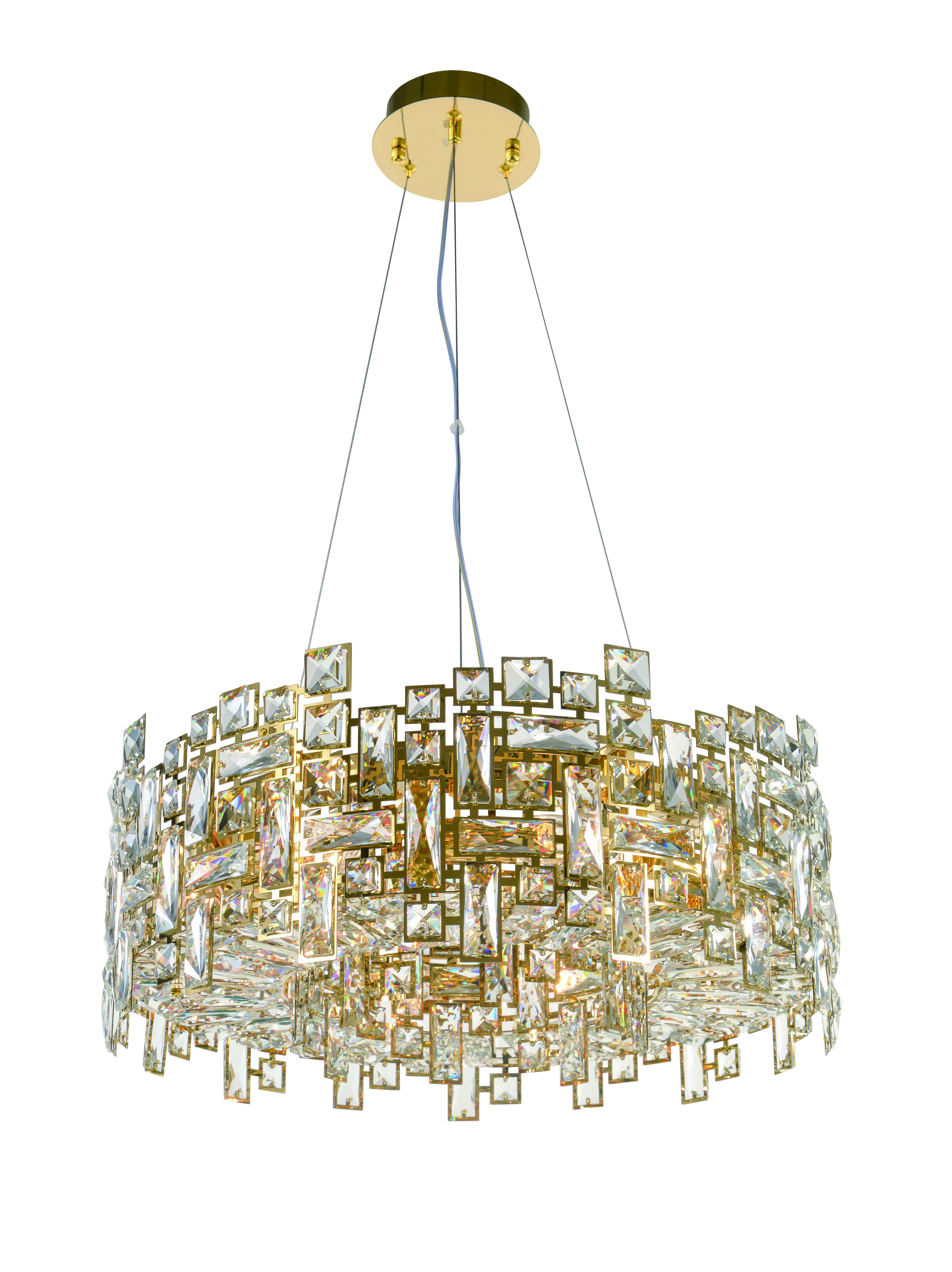6055E/8A GOLD+CLEAR (1) Люстра NW