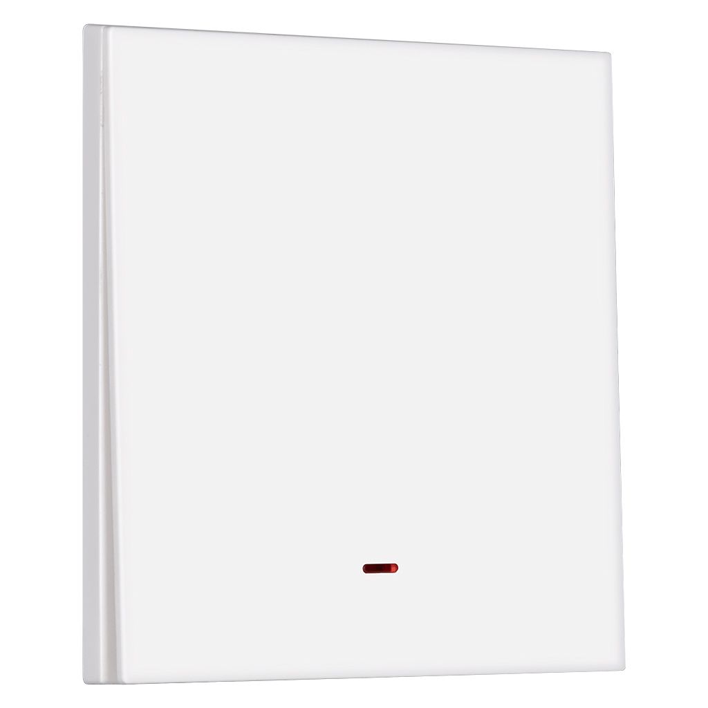 Выключатель 1-клавишный с индикатором независимый 10А белый «Альтаир» (SBE-i11w-10-SW1-1)