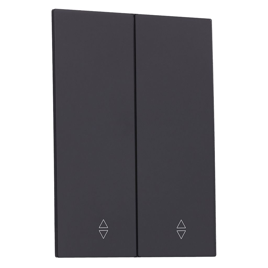 Выключатель проходной 2-клавишный модульный 10А черный «Альтаир» (SBE-m11b-10-SW22-0)