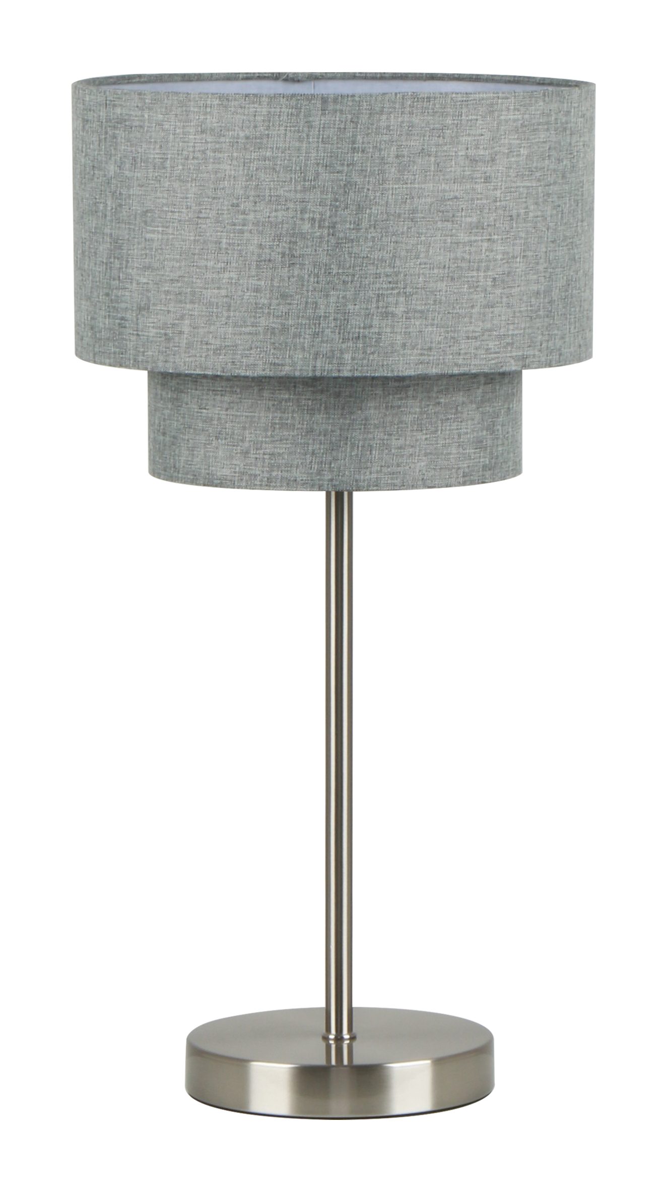 2117ATL SATIN NICKEL+GREY (1) Настольный светильник NW
