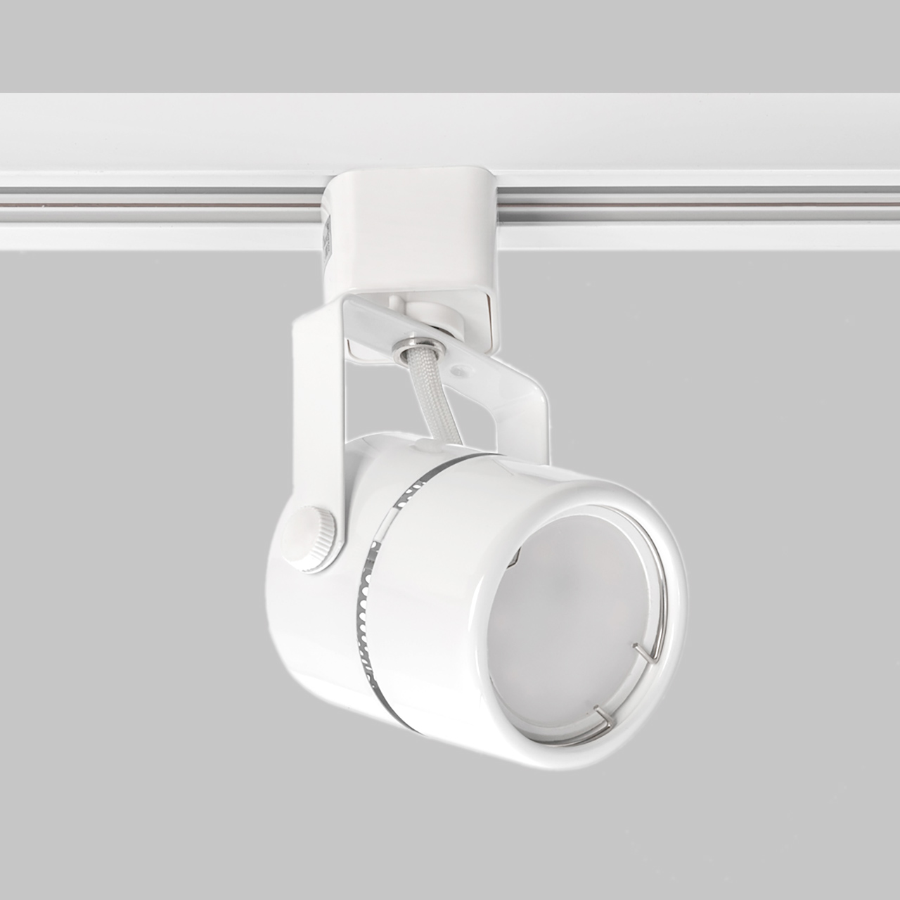 Светильник спот круглый GU5.3 для трековой системы 1 фазный трек 220В, макс 50Вт, Белый IL.0010.0050
