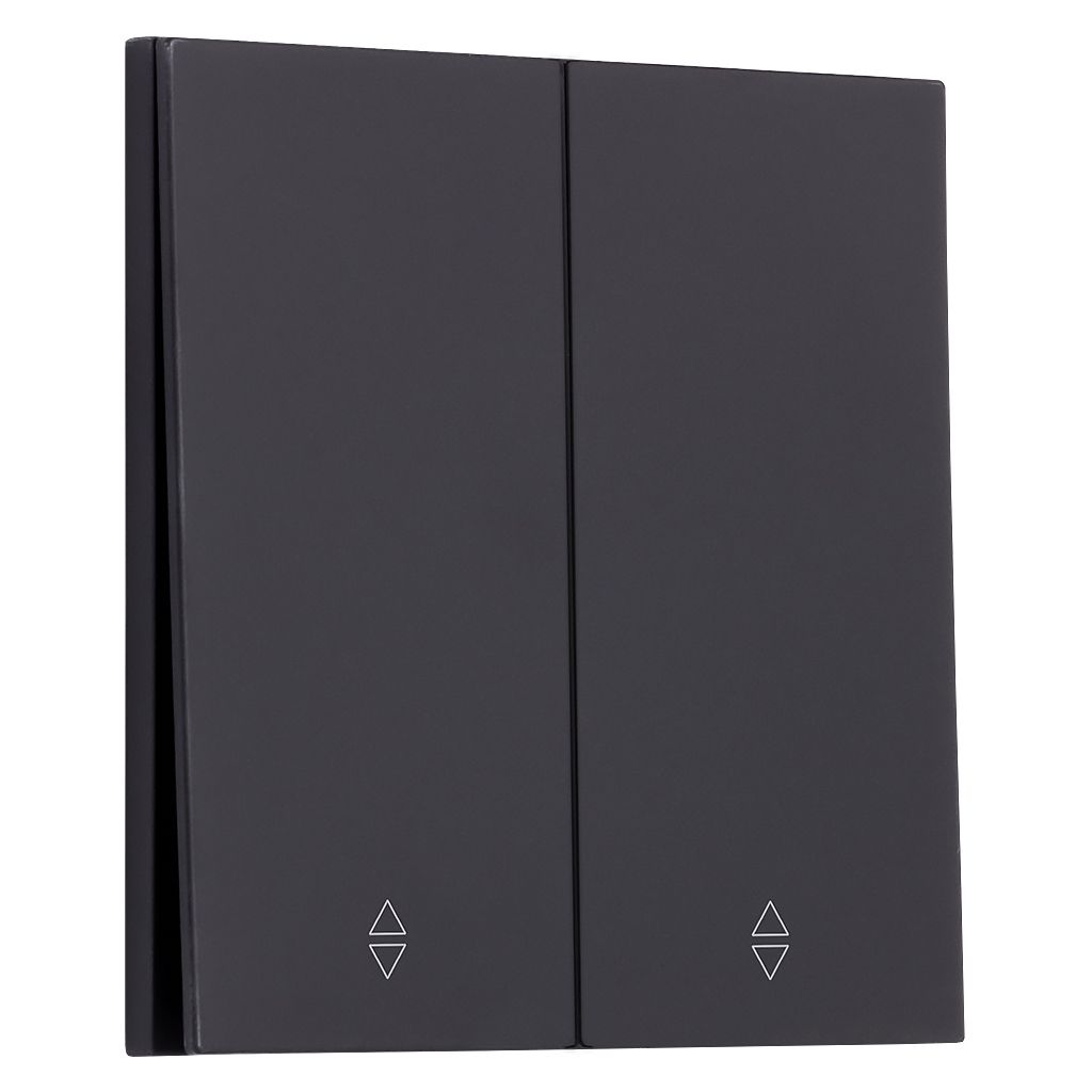 Выключатель проходной 2-клавишный независимый 10А черный «Альтаир» (SBE-i11b-10-SW22-0)