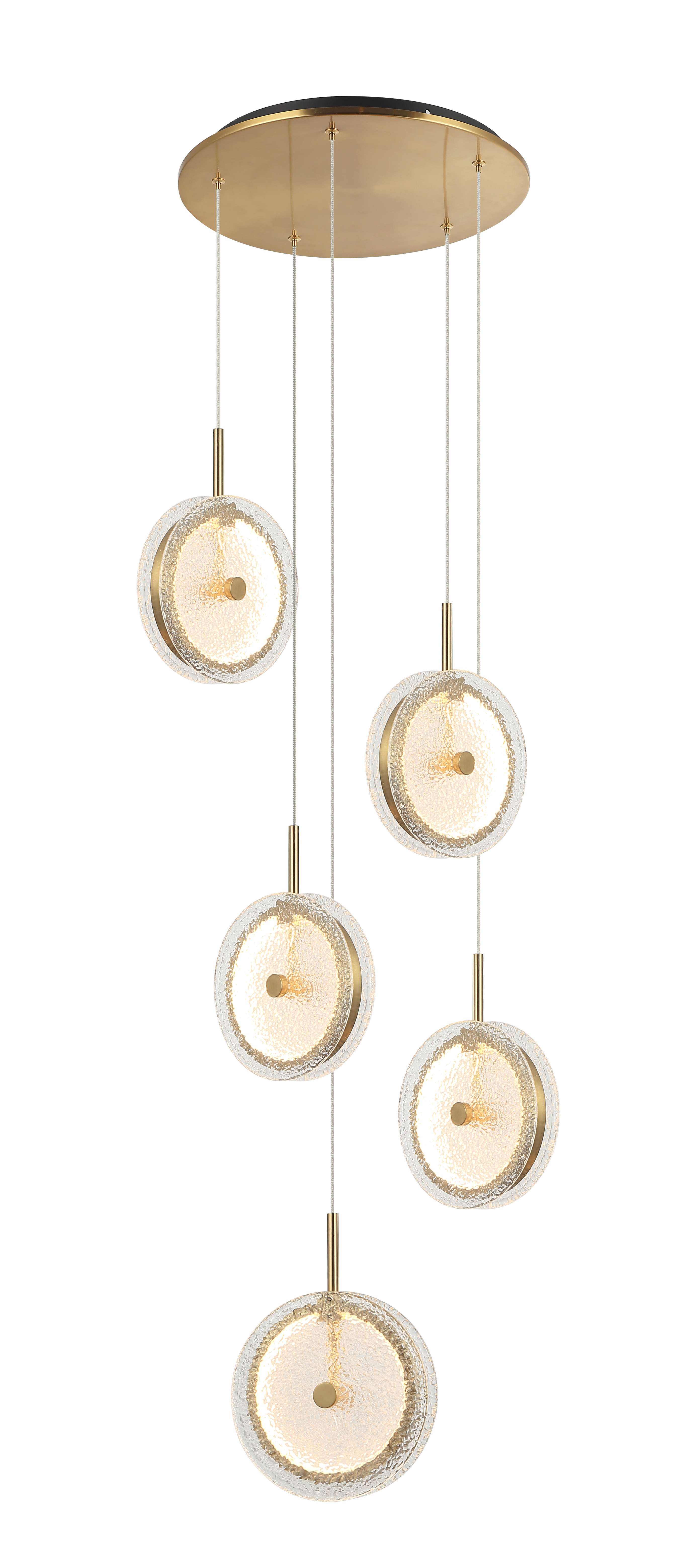 7050MDR-5 BRASS+BLACK (1) Люстра (NW) #