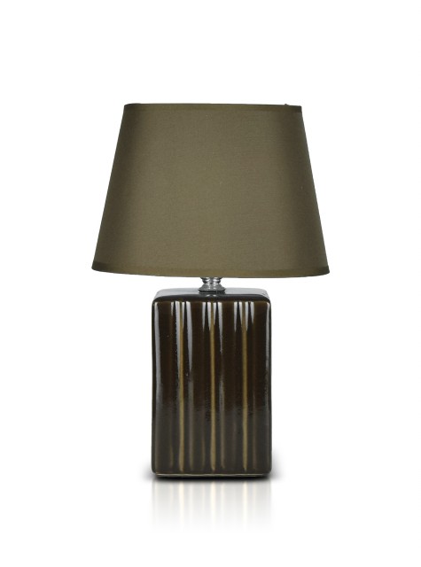 А-LE486 Brown+Brown абажур, размер: 200*200*300мм (24) светильник настольный