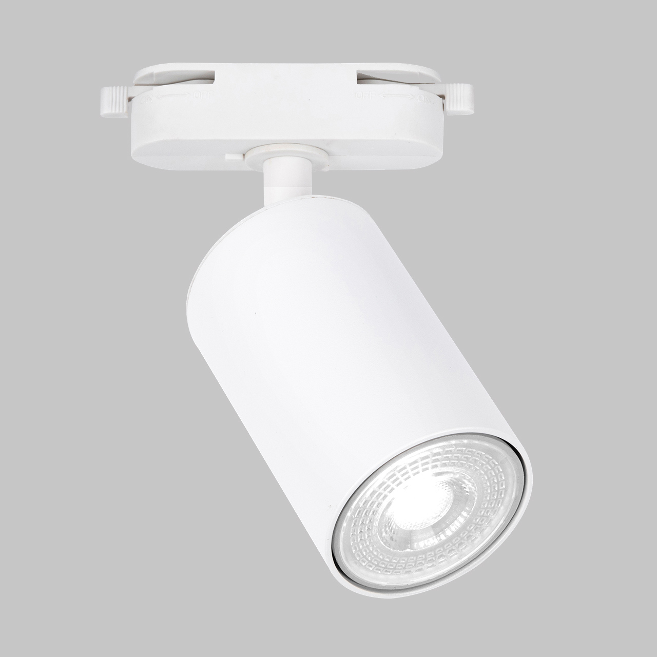 Светильник спот GU10 для трековой системы 1 фазный трек 220В, макс 10Вт, Белый IL.0010.0018-WH