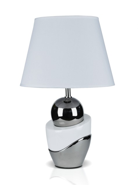 Д-JM1710 White+Sliver, размер: 300*300*500мм (6) светильник настольный