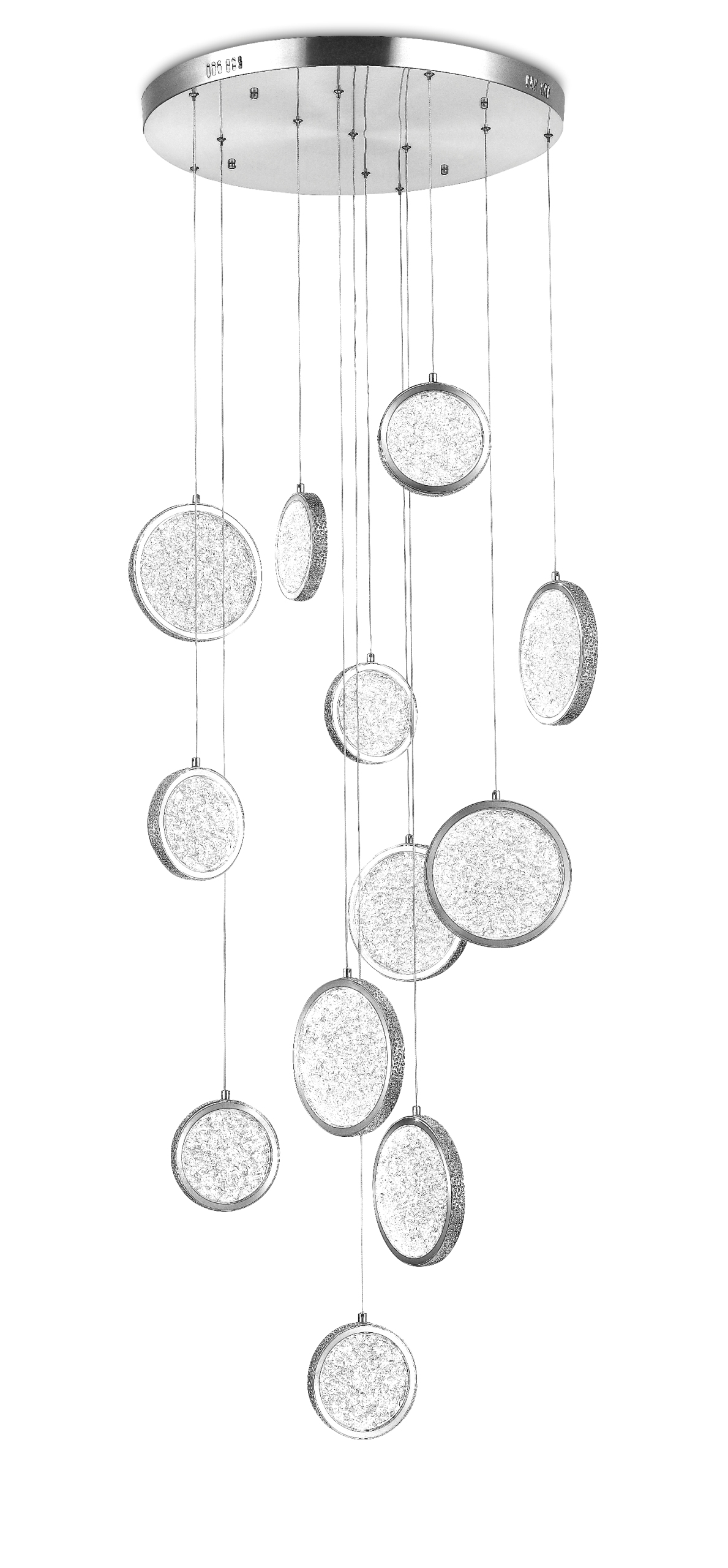 D2061-DW-12 CHROME (1) Люстра NW