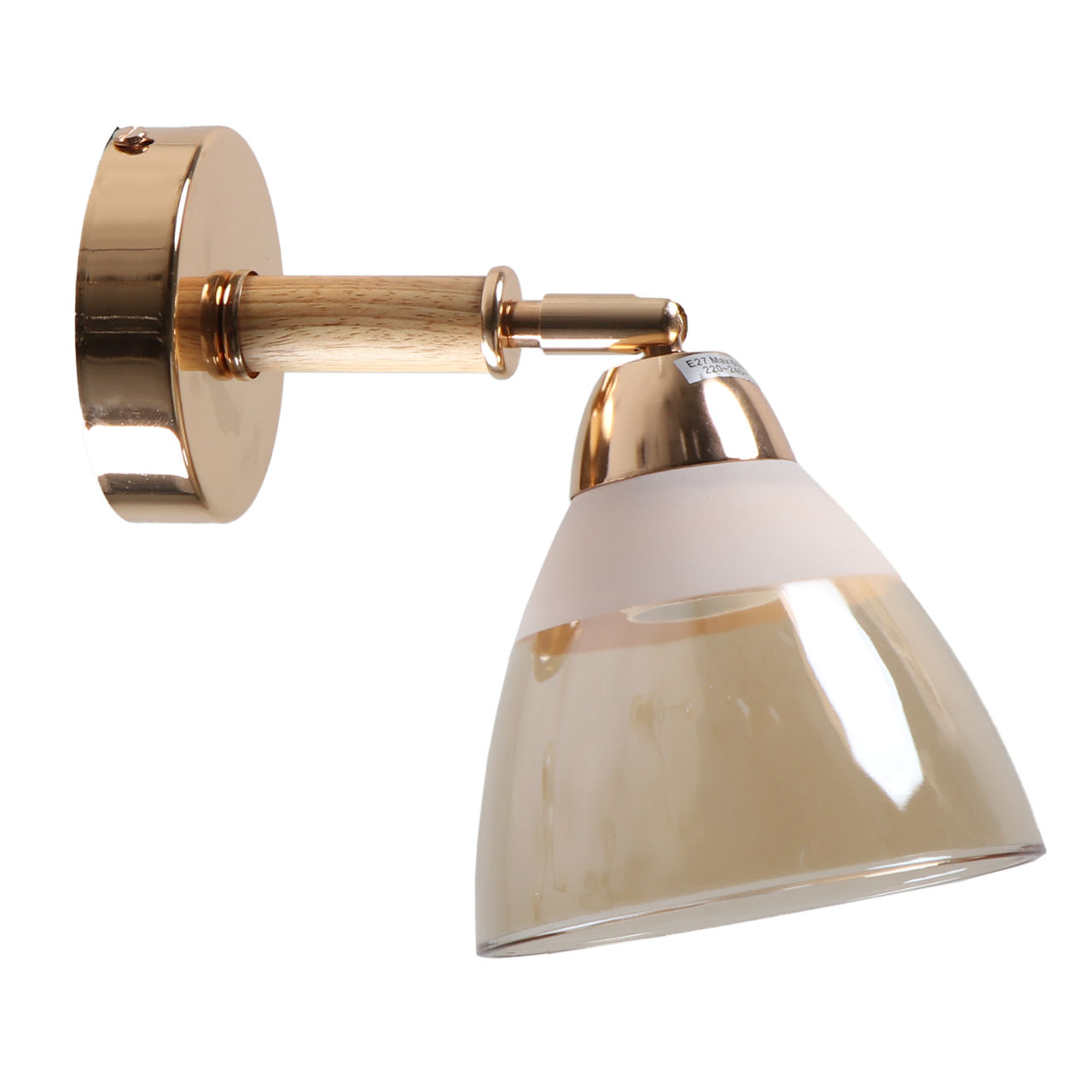 Бра настенное Е27 1*60Вт MD.8315-1-W-FGD+WOOD