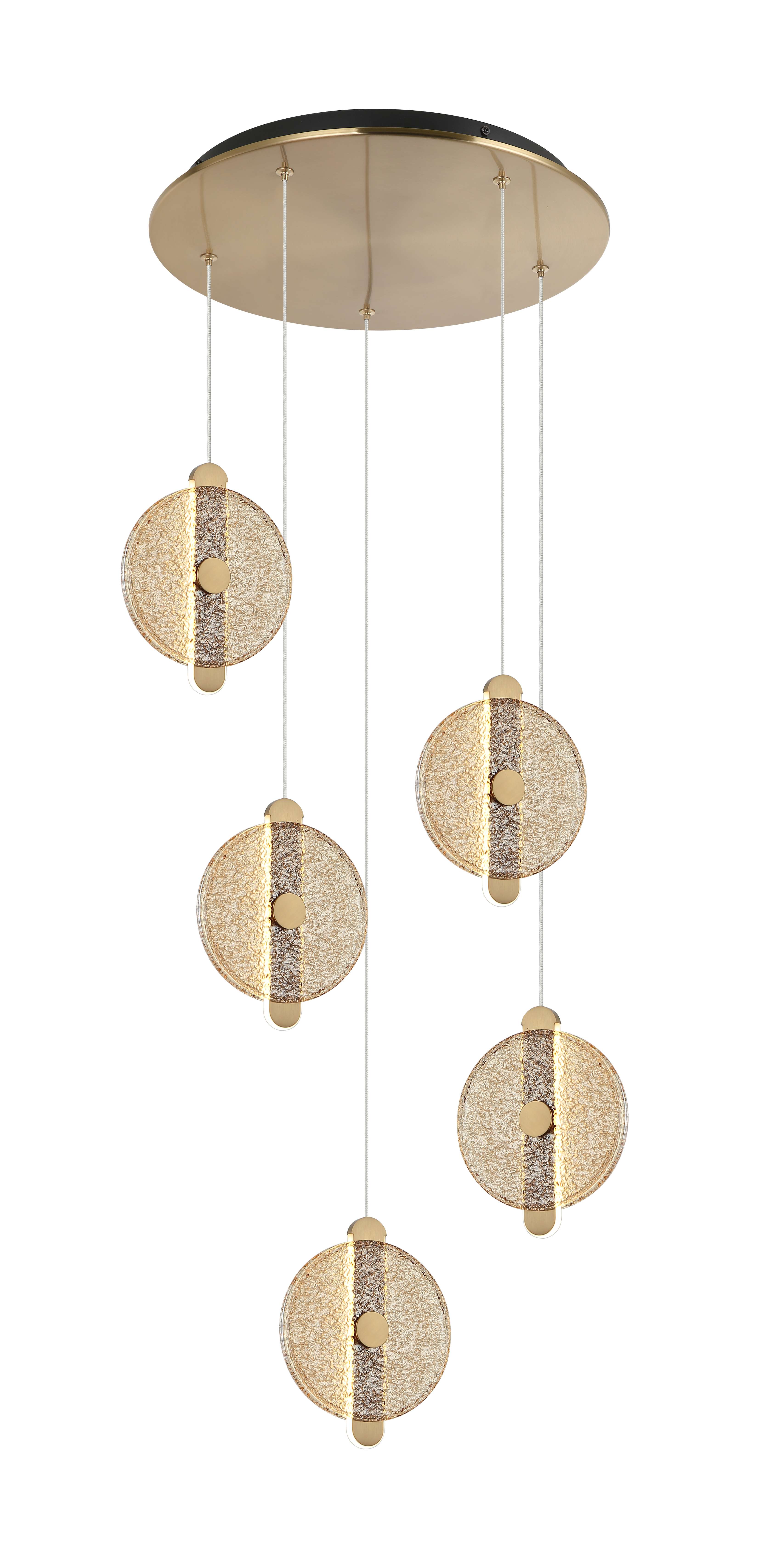 7065RMD-5BS/CE BRASS+BLACK (1) Люстра (NW) #