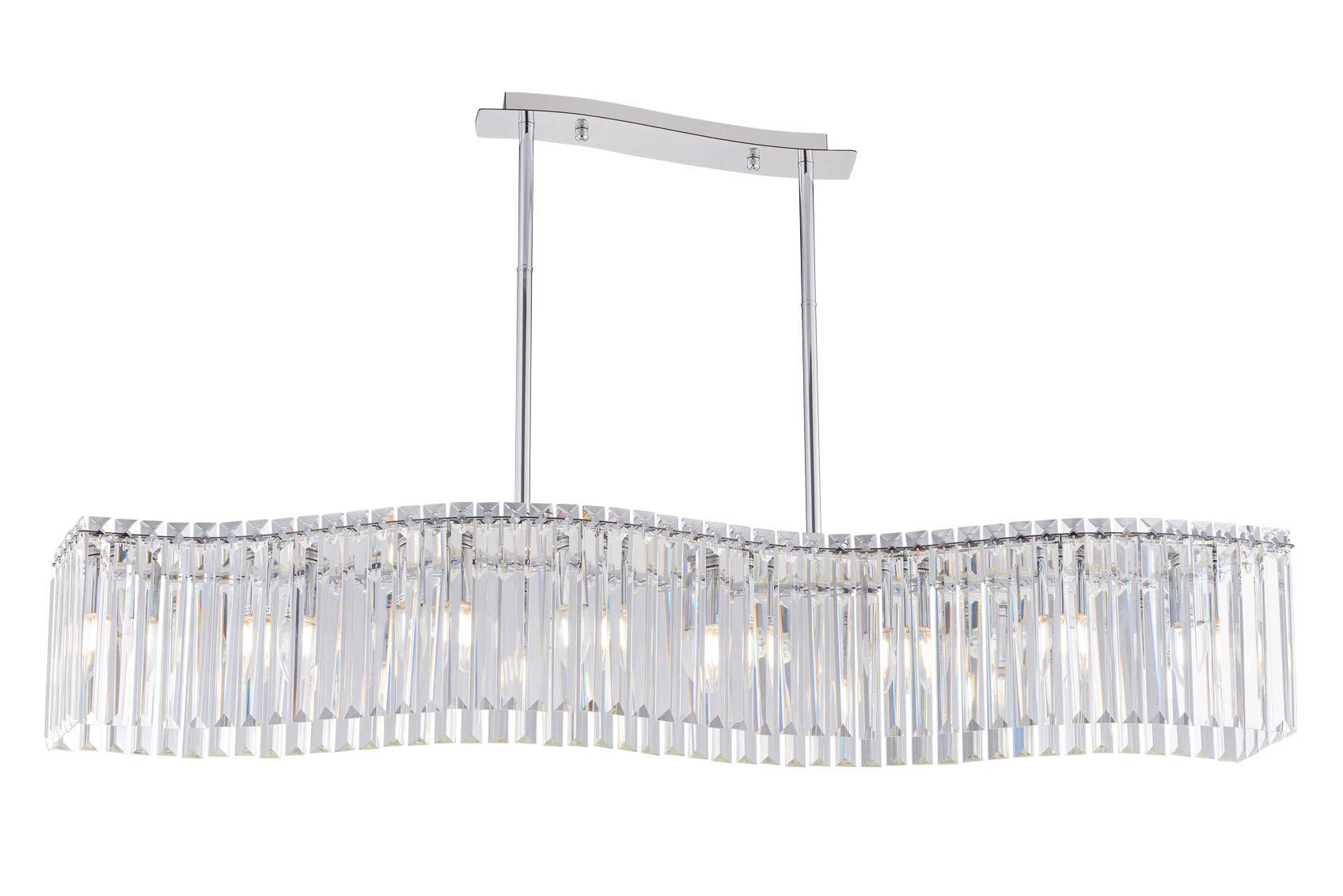 3100R/8A CHROME+CLEAR (1) Люстра NW