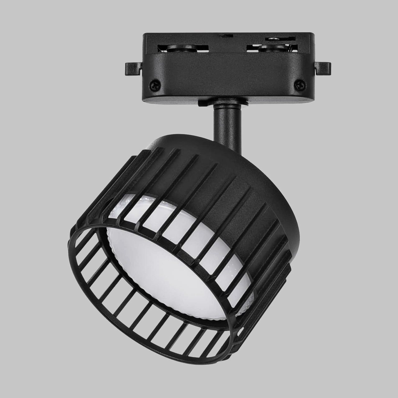 Светильник спот GX53 для трековой системы 1 фазный трек 220В, макс 12Вт, Черный IL.0010.0017-BK