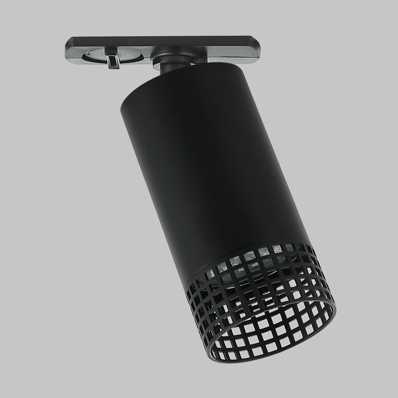 Светильник спот GU10 для трековой системы 1 фазный трек 220В, макс 50Вт, Черный IL.0010.0016-BK