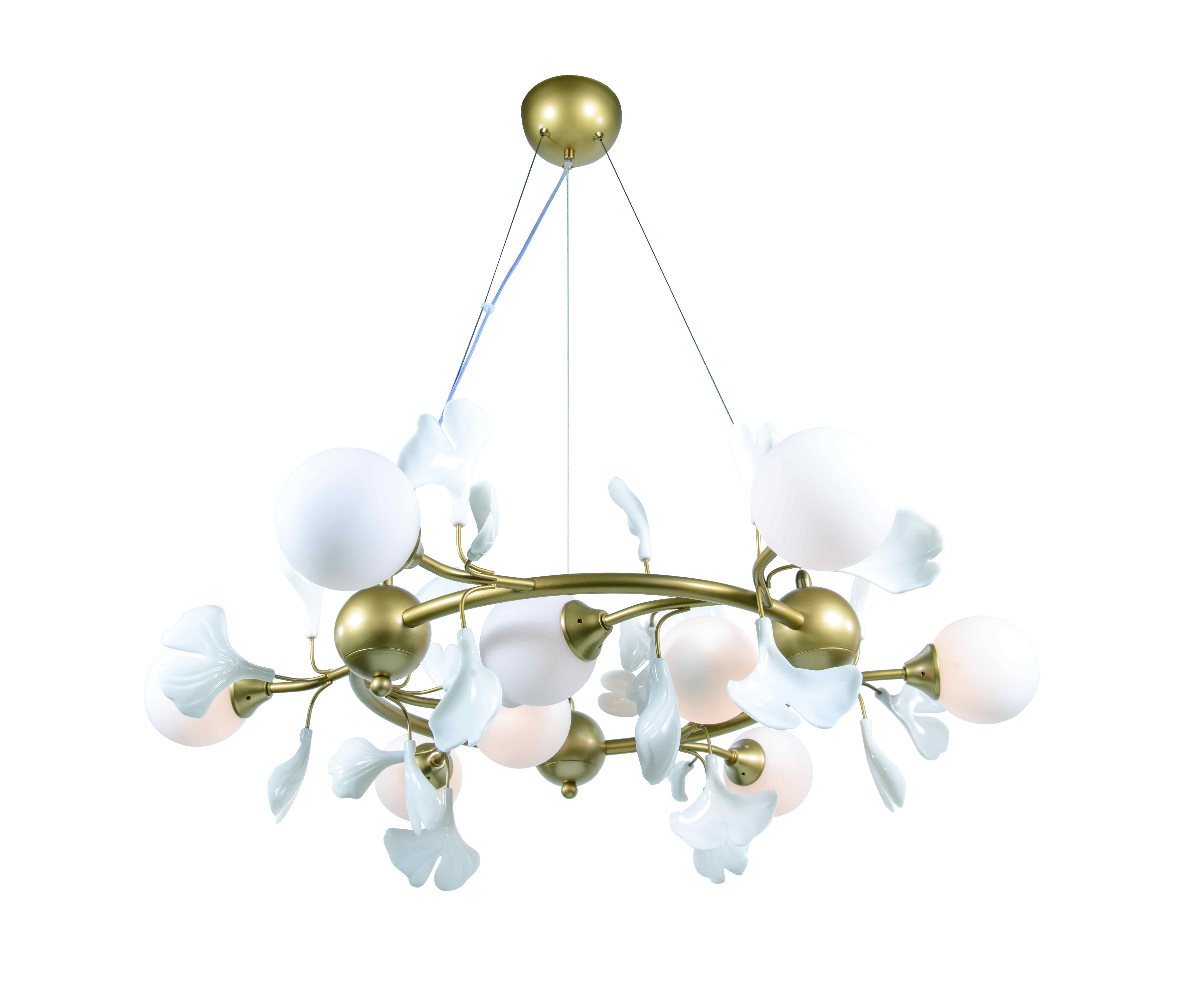 2661A/9 SPRAY PAINT BRASS+WHITE (1) Люстра NW #