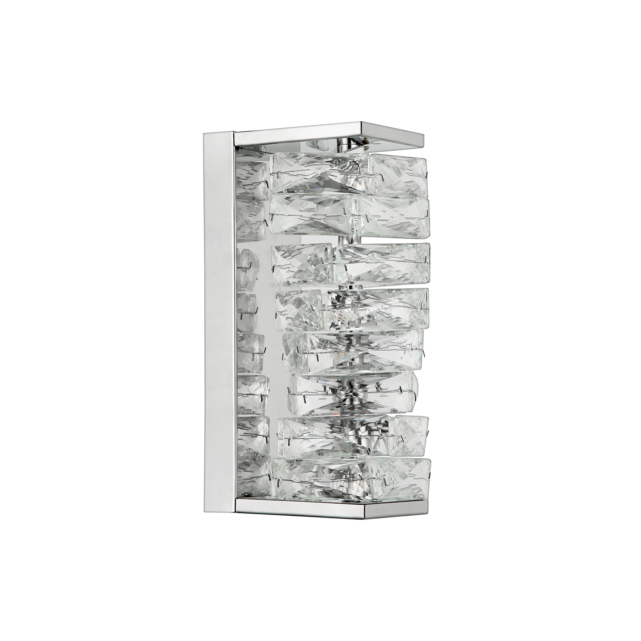 Бра настенное светодиодное, LED 12W, 3000К+4000К+6000К, К5 кристалл, 260мм CR.0505-260-1-W-CH