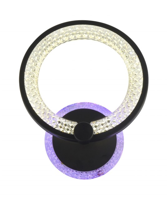 Д2109/1W BK LED 28W+8W 3000K+4000K+RGB (20) светильник настенный