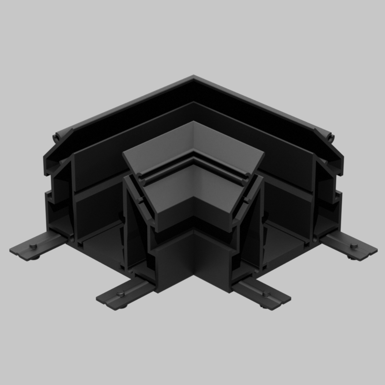 Угловой соединитель 90° для шинопровода IL.0050.3000 трековой системы SMART LINE 220В, Черный IL.0050.3002-BK