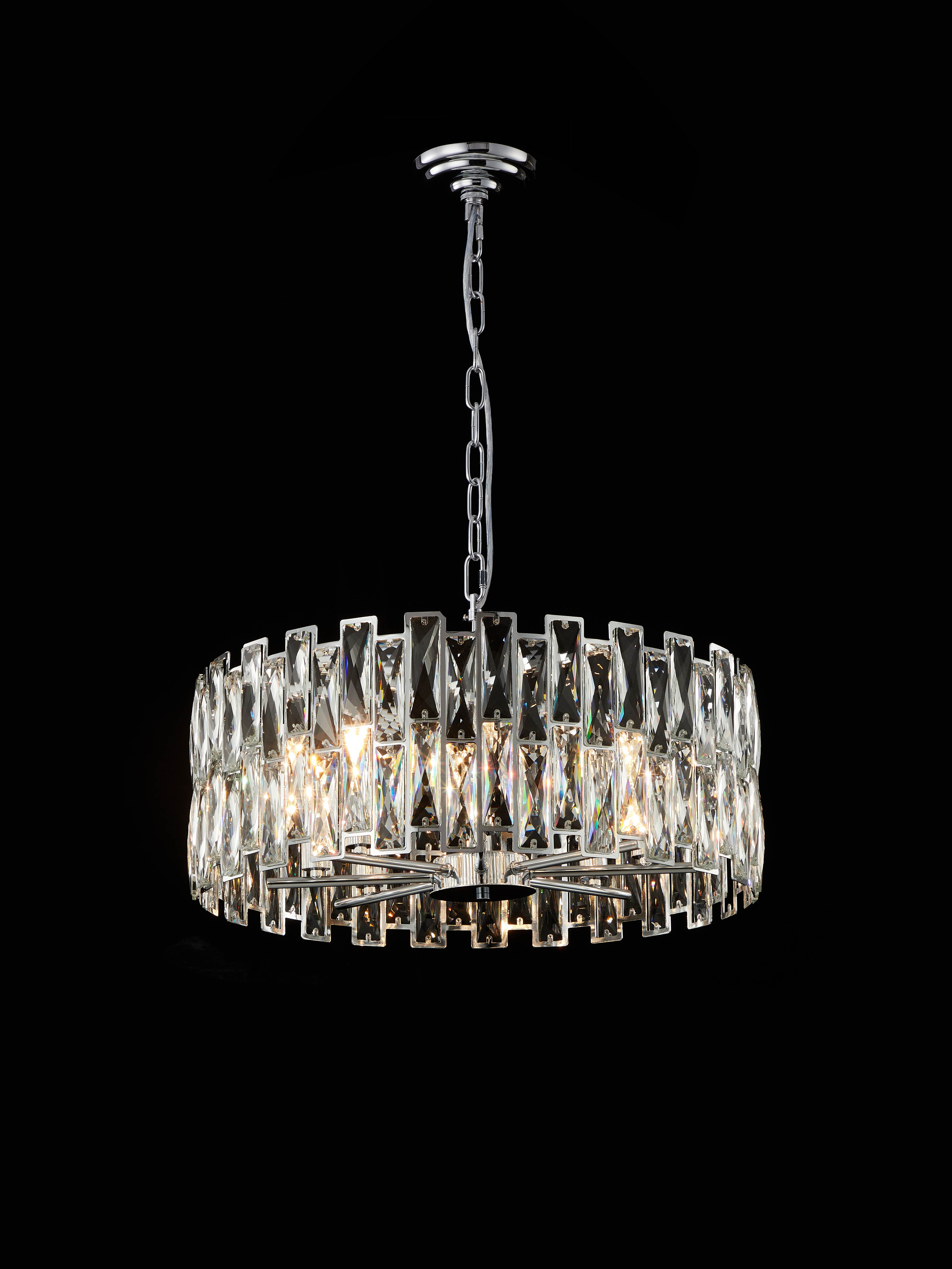 B65-ф600*H230 CHROME (1) Люстра NW #