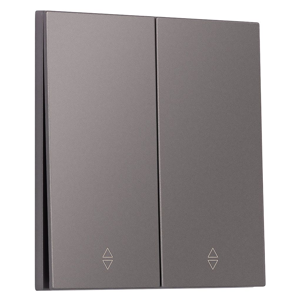 Выключатель проходной 2-клавишный независимый 10А графит «Альтаир» (SBE-i11g-10-SW22-0)