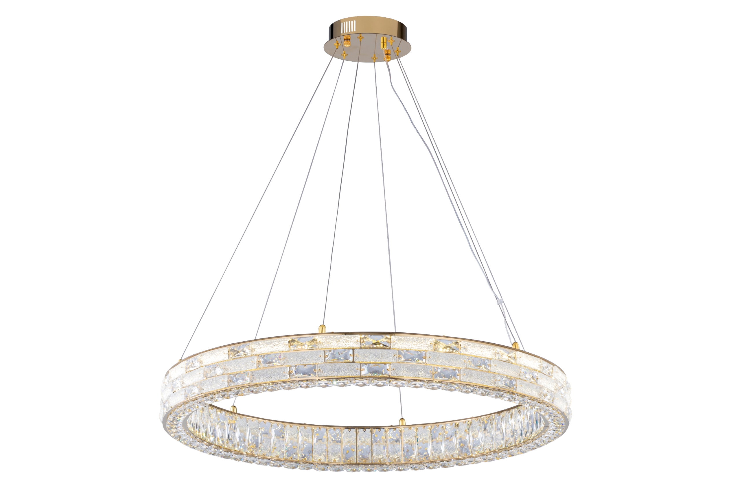 6014E/80W GOLD+CLEAR (1) Люстра NW