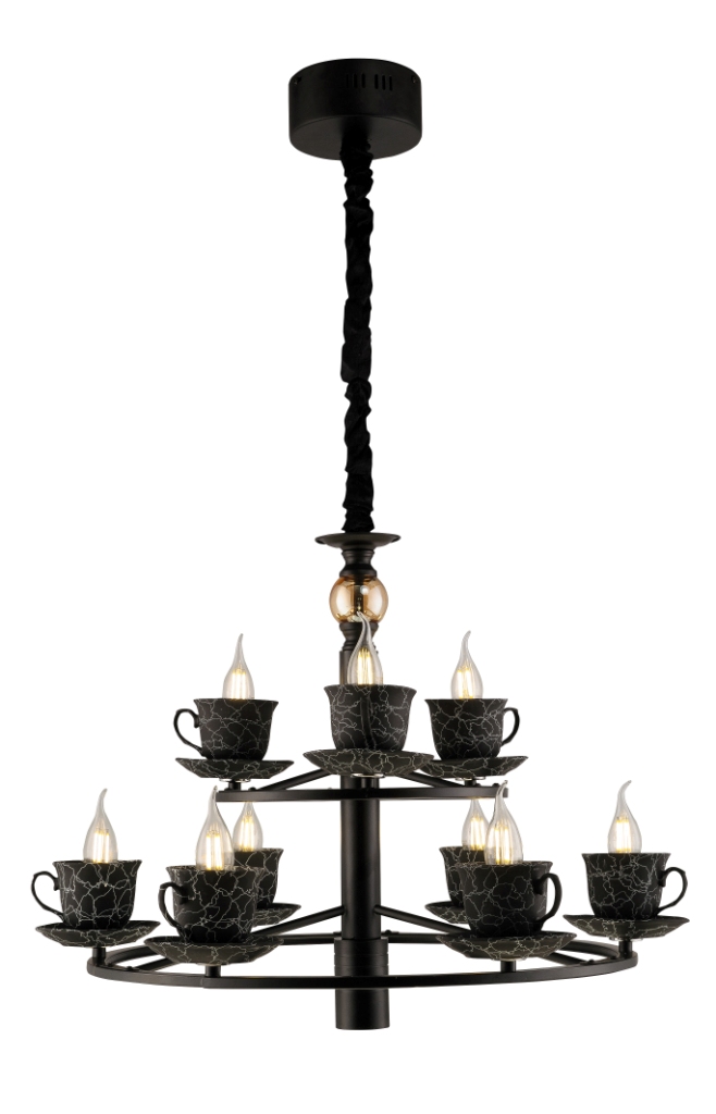 1012/6+3 BK (1) Люстра NW #