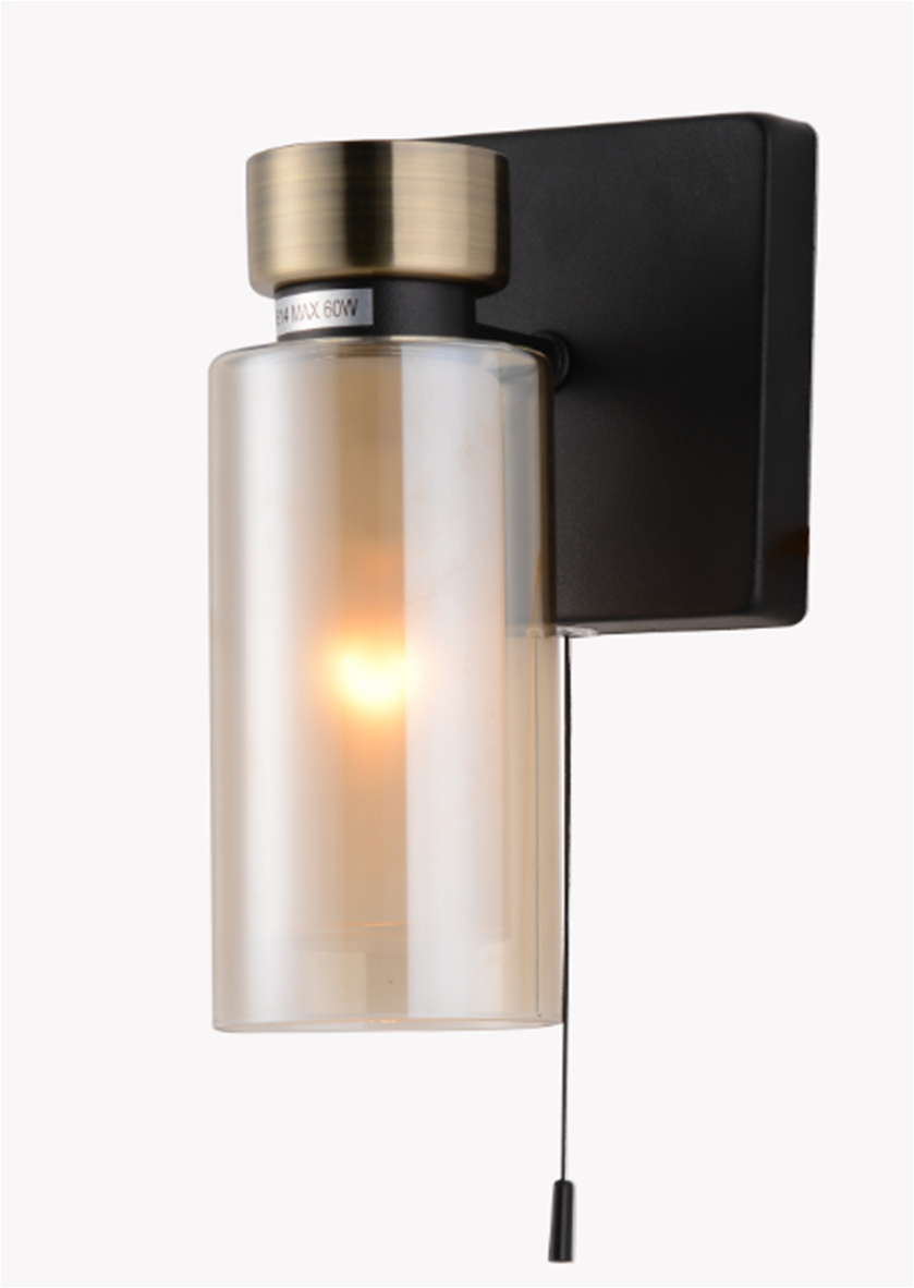 74338/1W BLACK+BRONZE (1/5) Настенный светильник (RL)