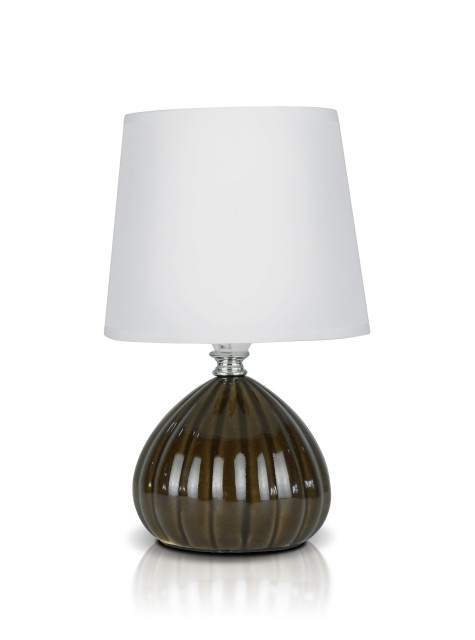 А-LE475 Brown+White абажур, размер: 160*160*250мм (24) светильник настольный