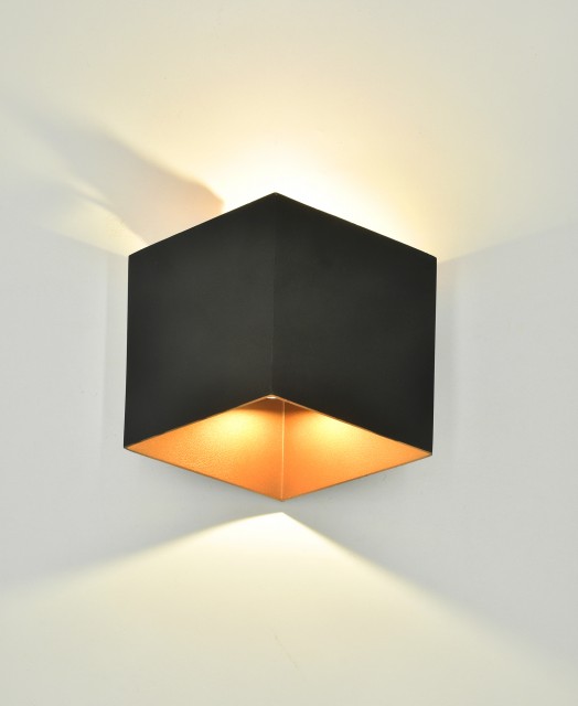 Х-B20941 BK+GD LED 2*5W 4000K (10) светильник настенный